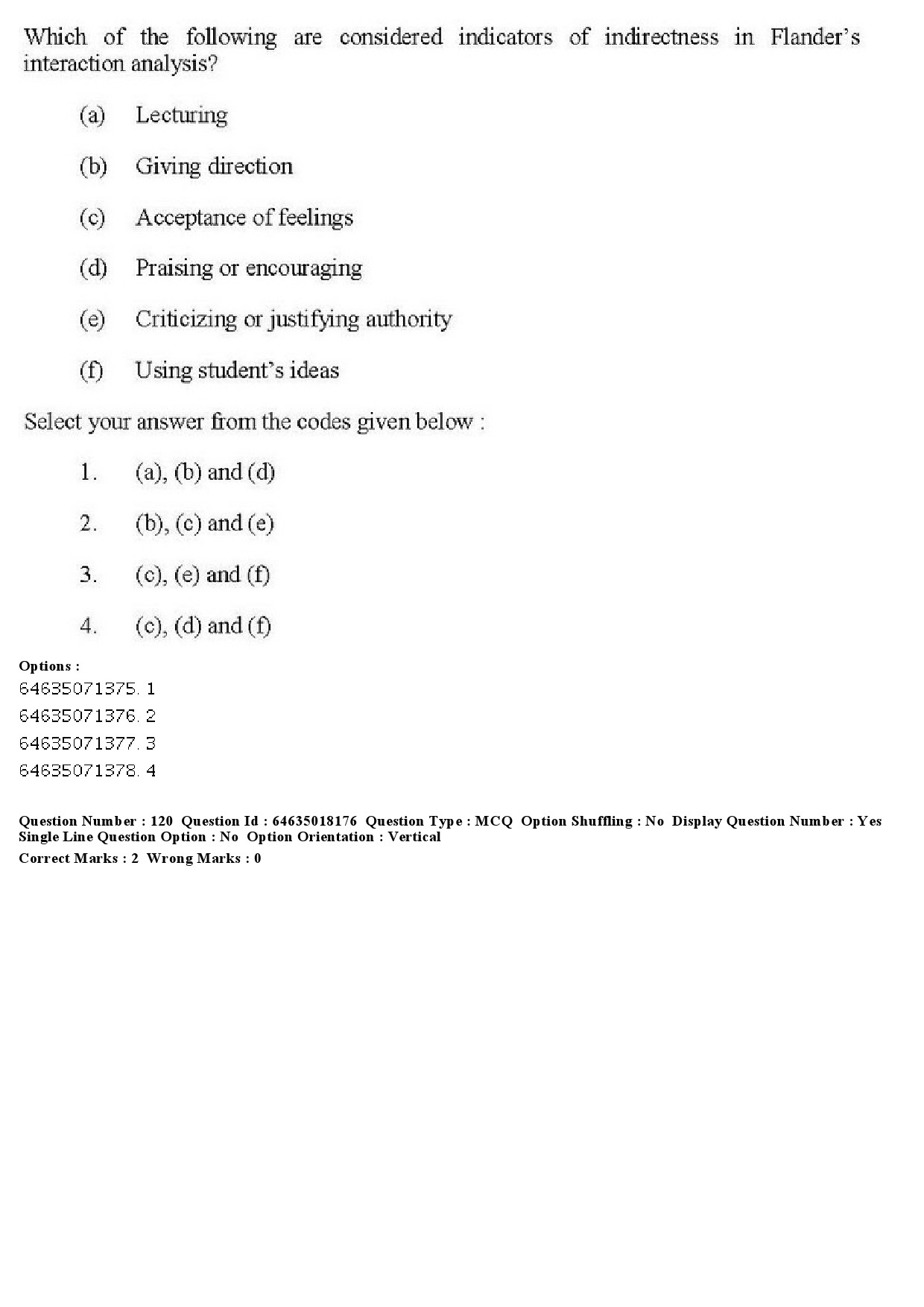 UGC NET Education Question Paper June 2019 120