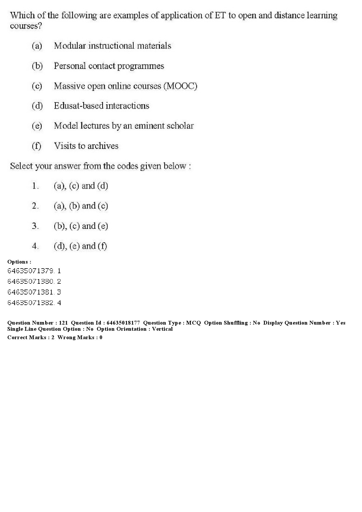 UGC NET Education Question Paper June 2019 122