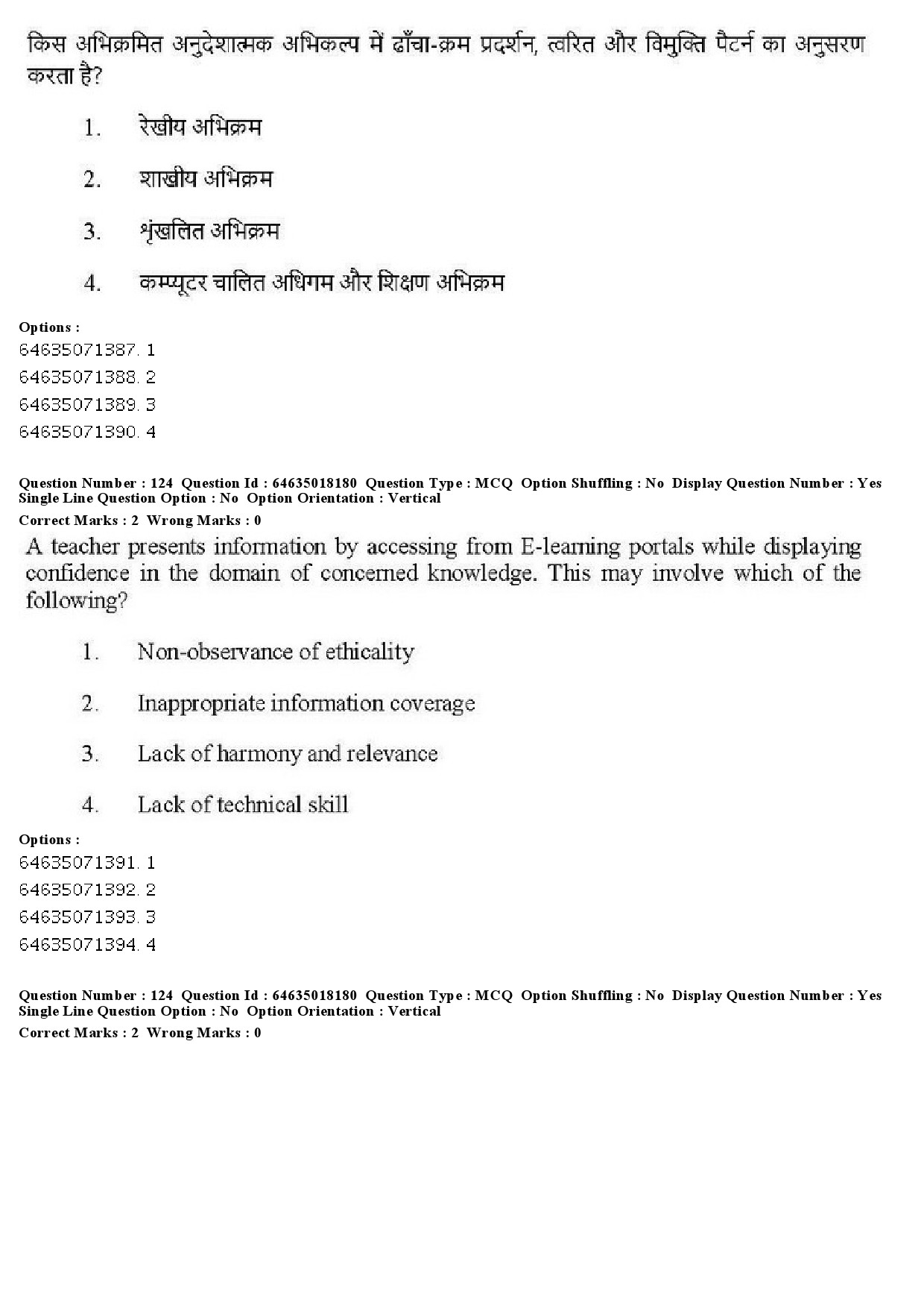 UGC NET Education Question Paper June 2019 125