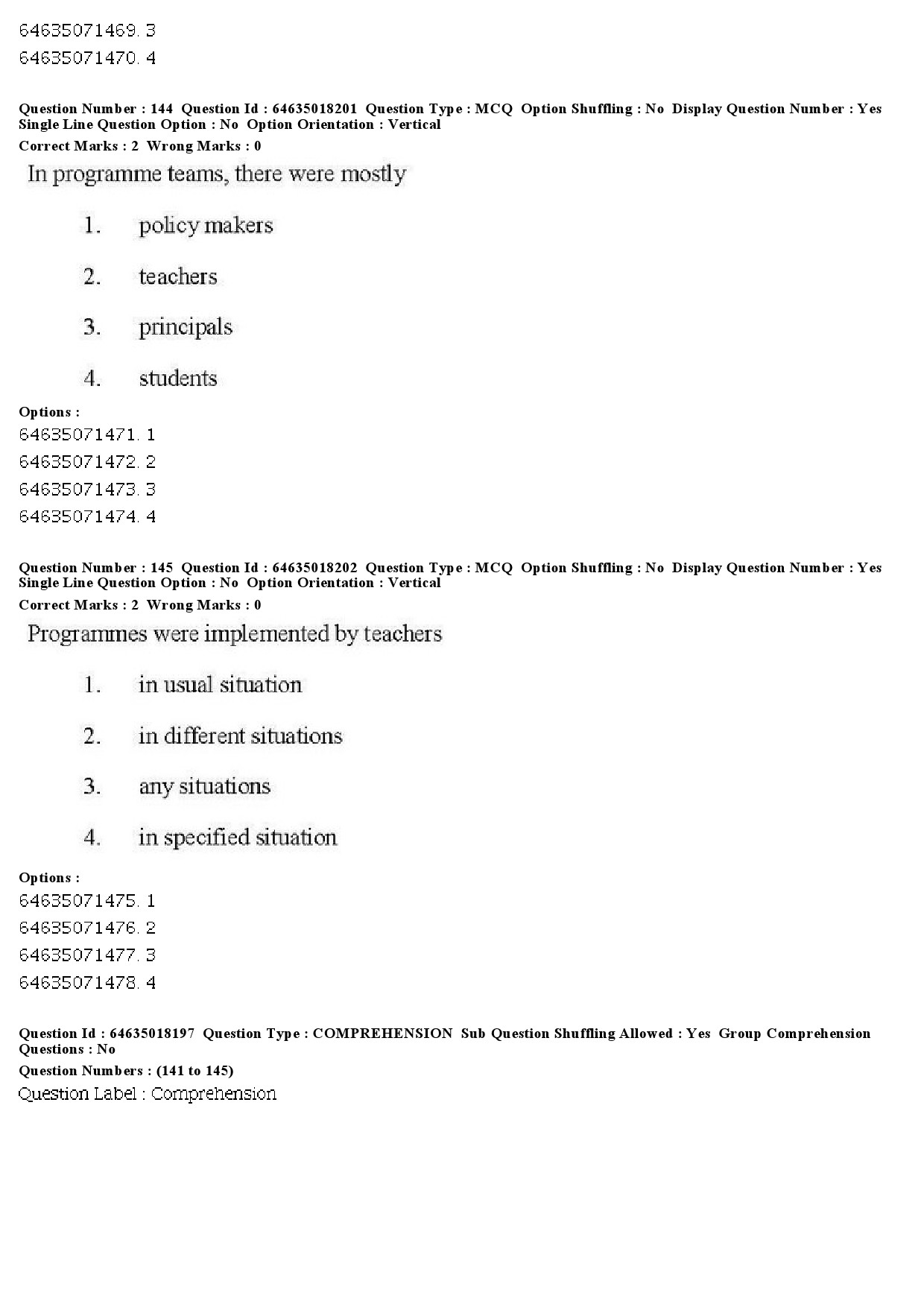 UGC NET Education Question Paper June 2019 148