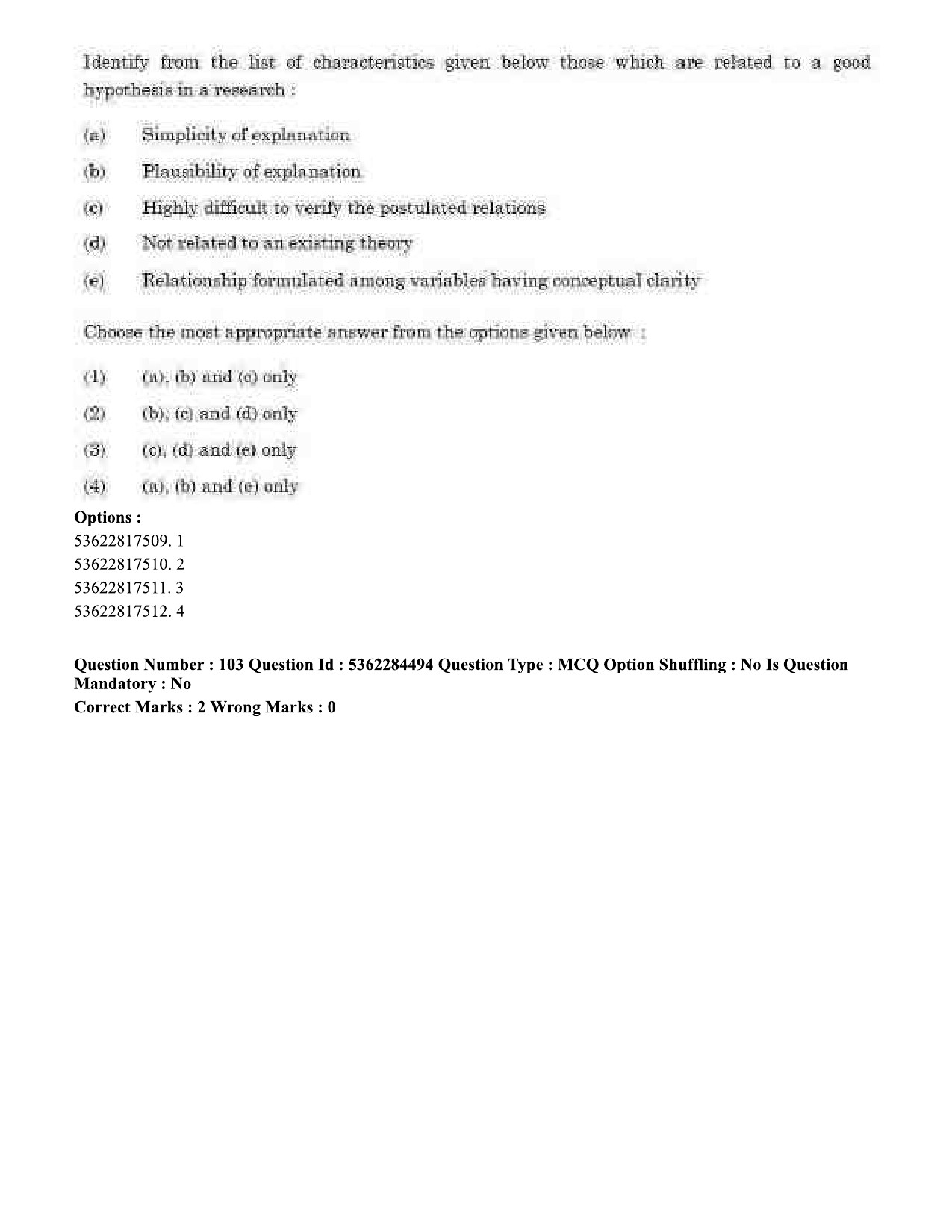 UGC NET Education Question Paper September 2020 100