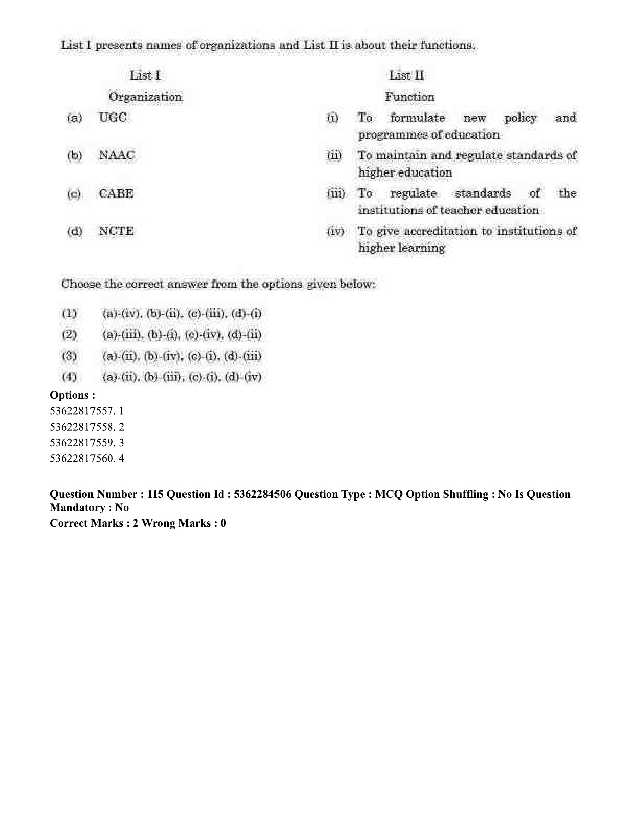 UGC NET Education Question Paper September 2020 124