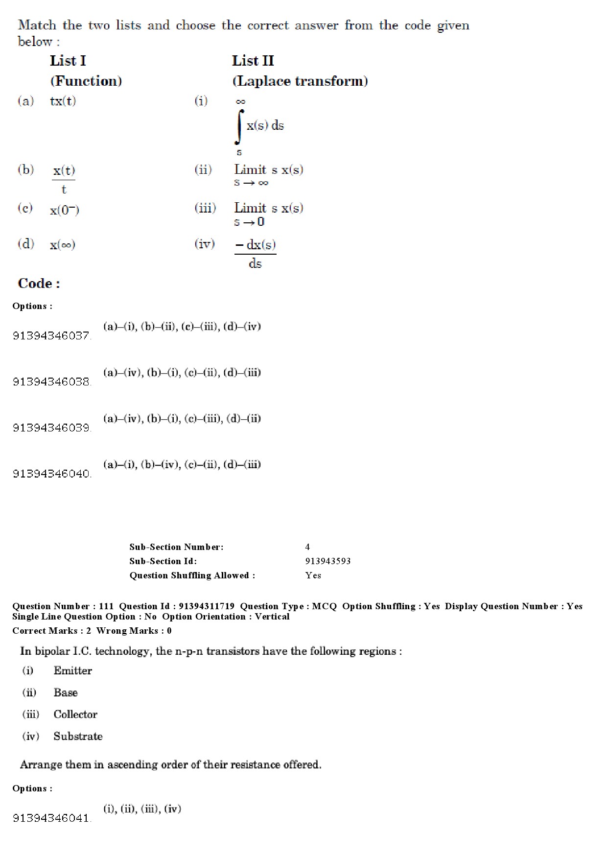 UGC NET Electronic Science Question Paper December 2018 125