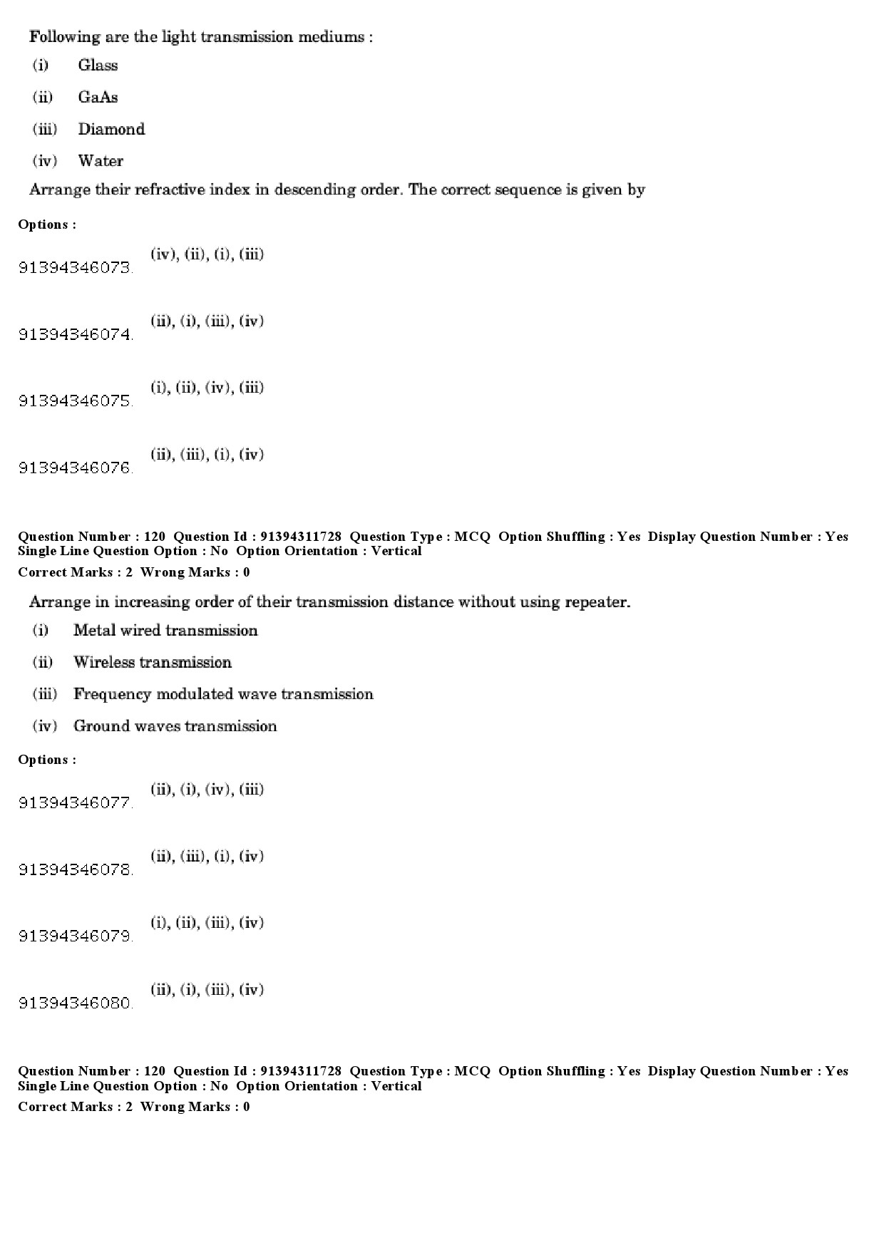 UGC NET Electronic Science Question Paper December 2018 135