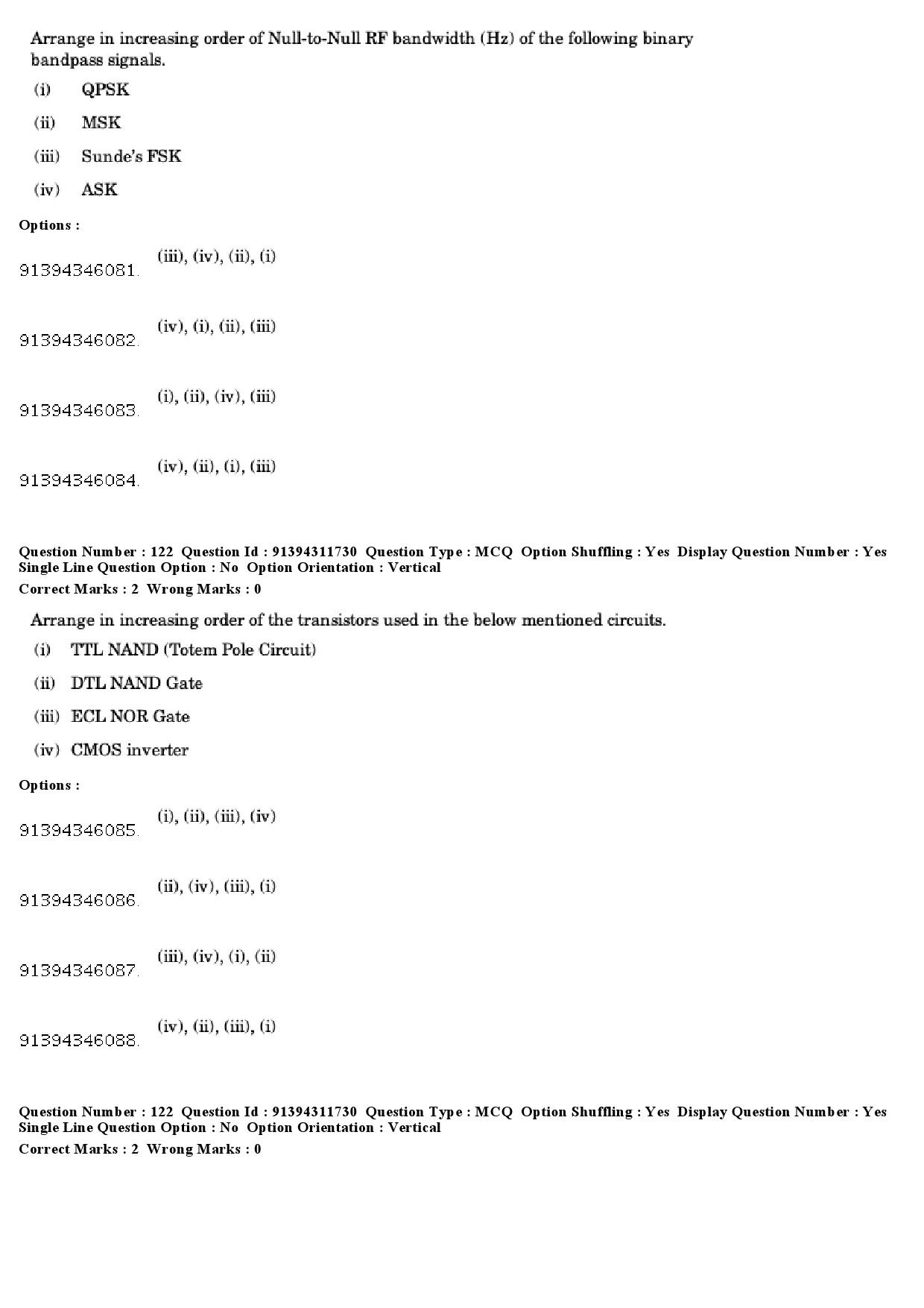 UGC NET Electronic Science Question Paper December 2018 137