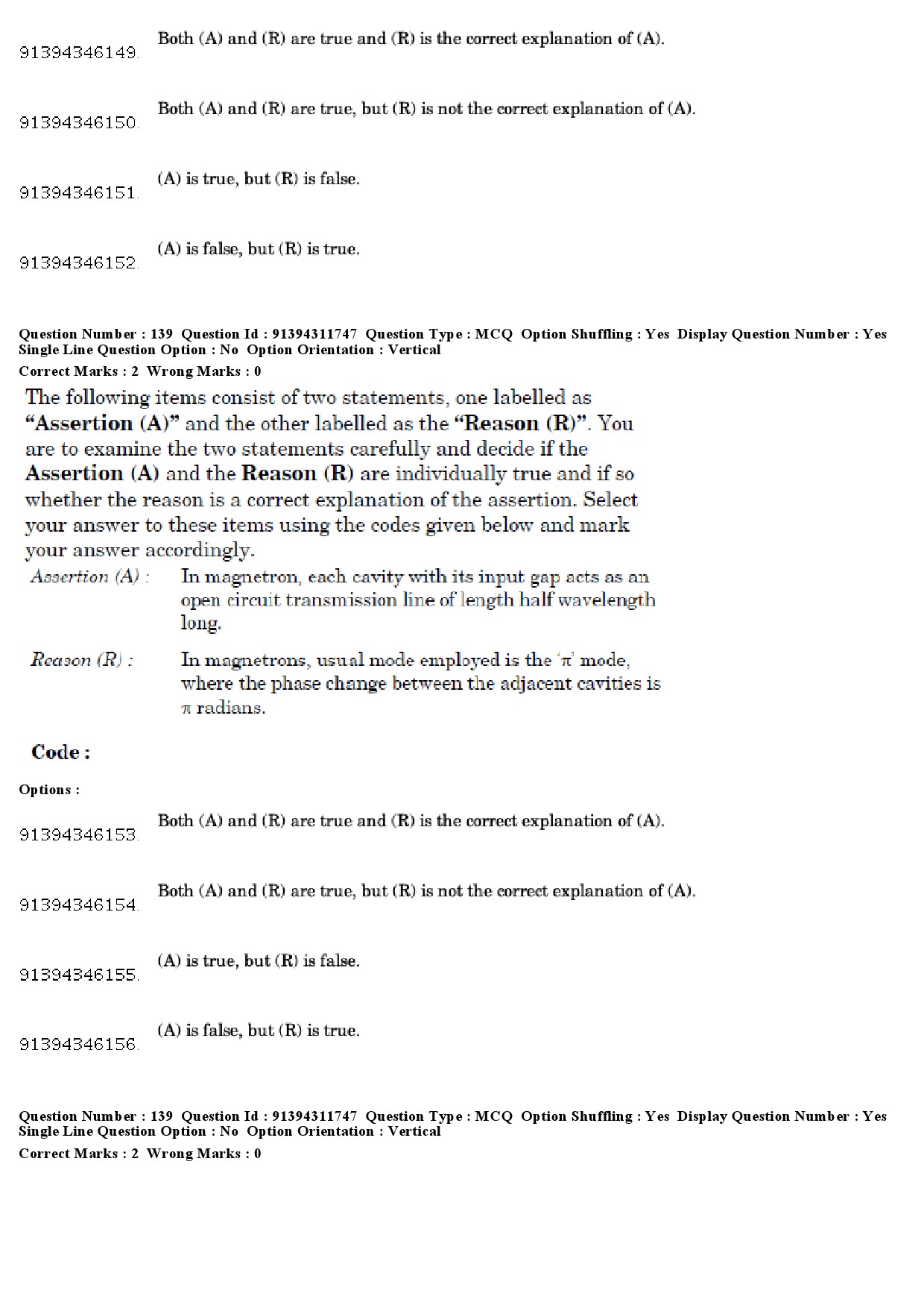 UGC NET Electronic Science Question Paper December 2018 156