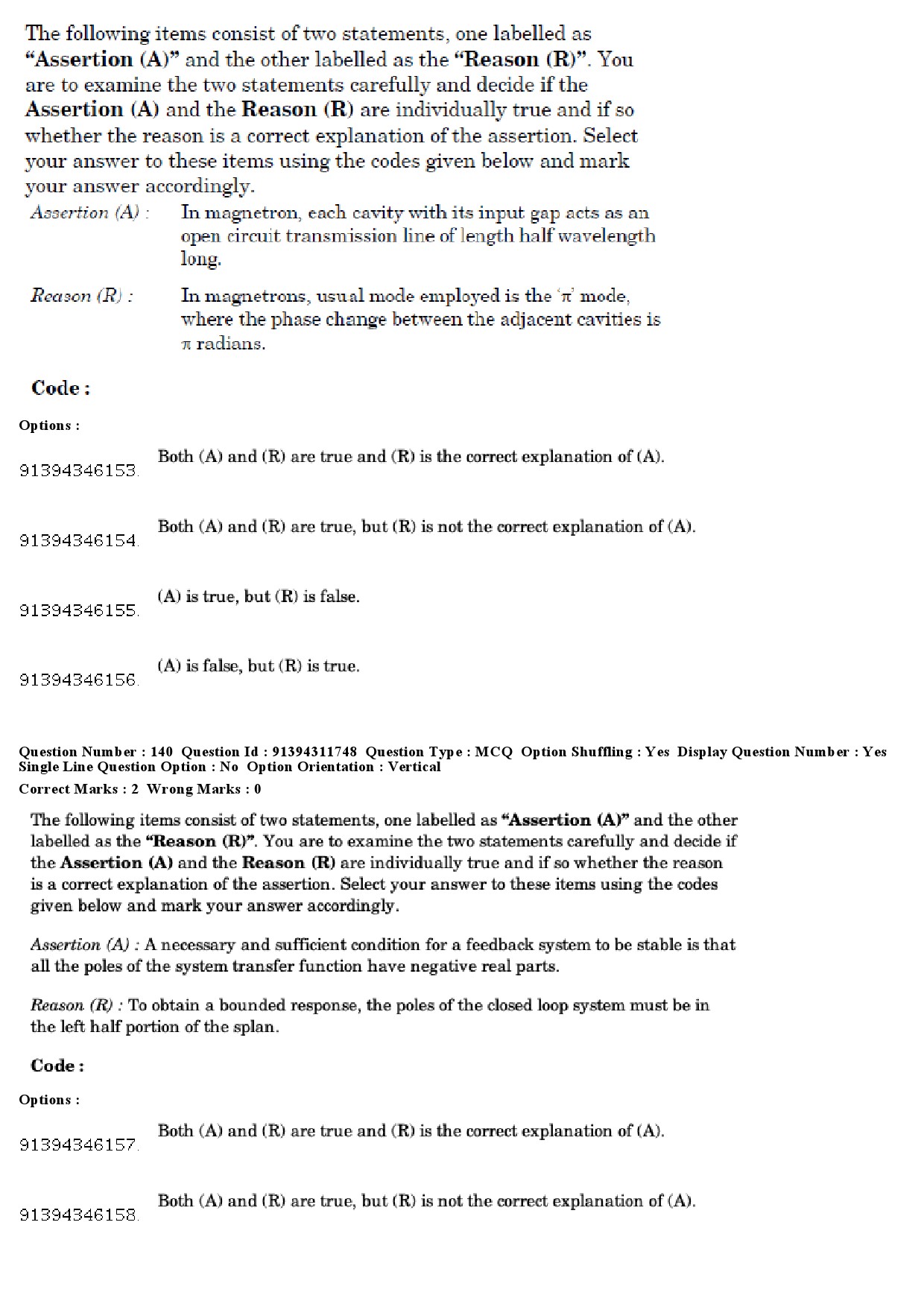 UGC NET Electronic Science Question Paper December 2018 157