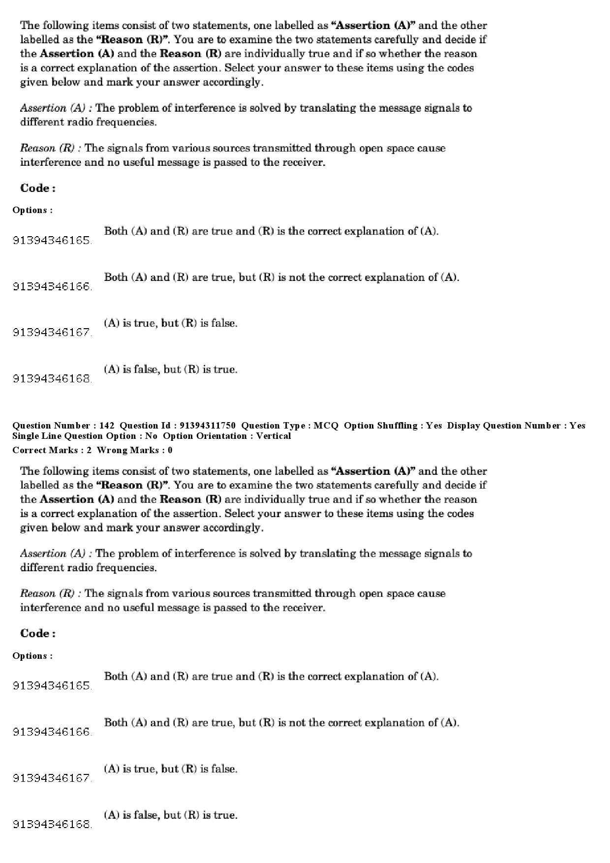 UGC NET Electronic Science Question Paper December 2018 160