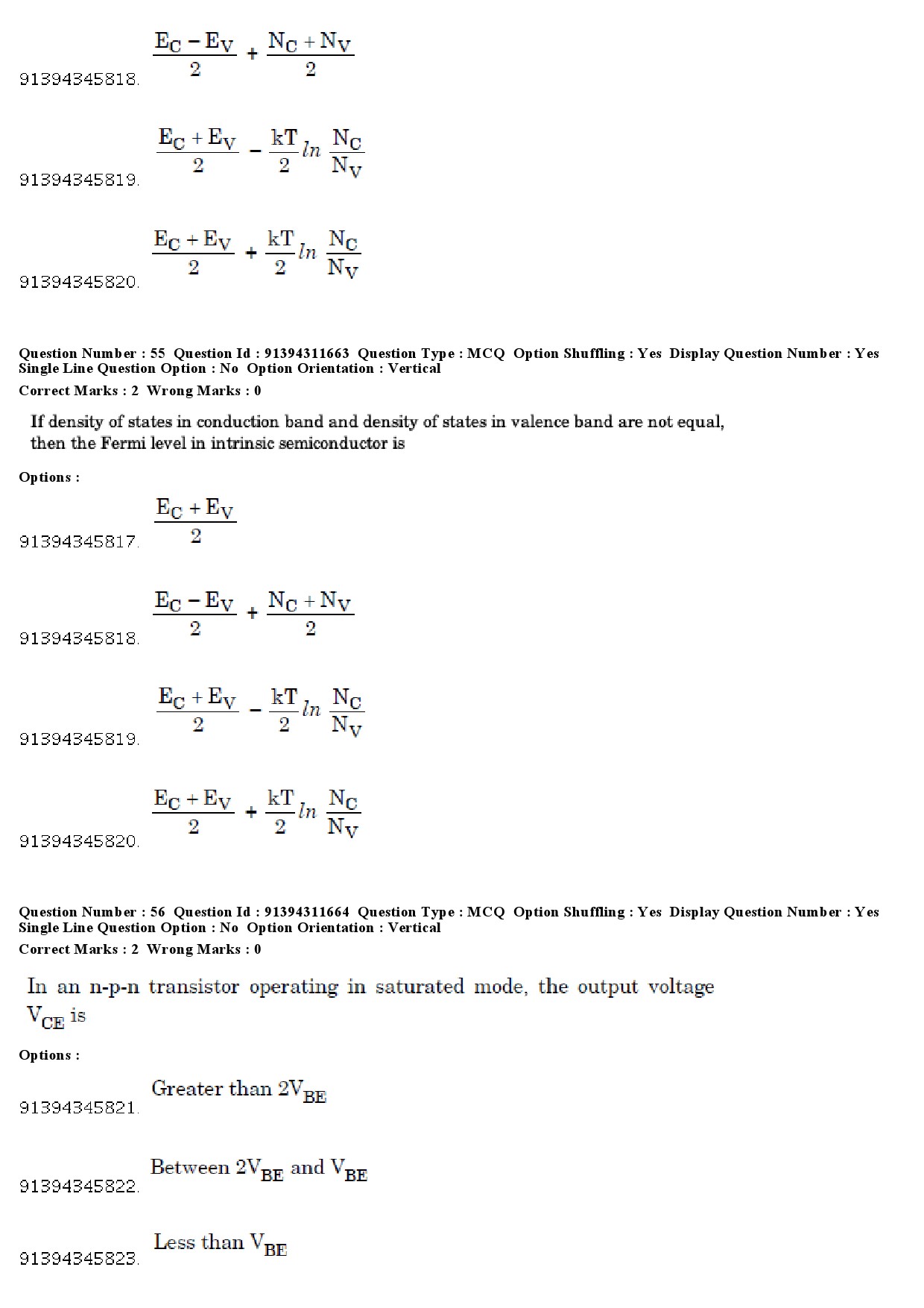 UGC NET Electronic Science Question Paper December 2018 52