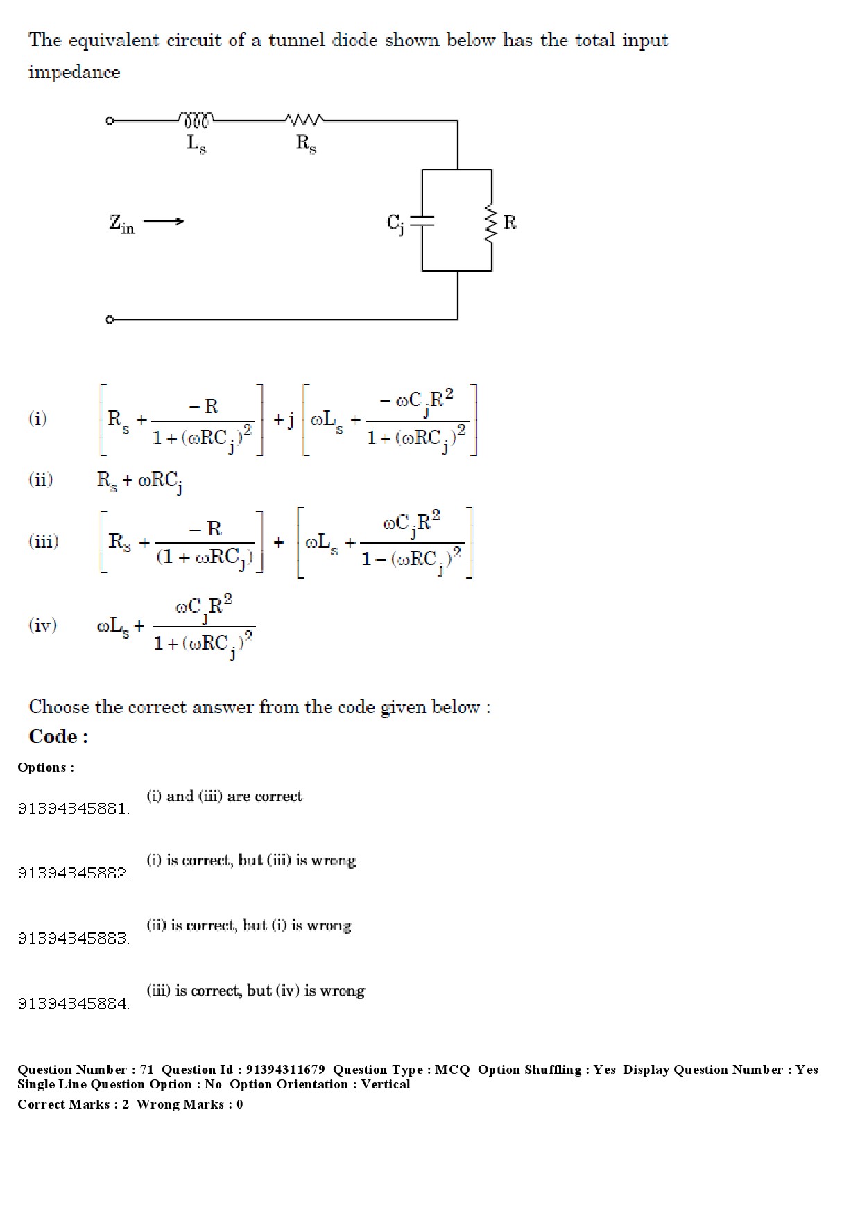 UGC NET Electronic Science Question Paper December 2018 67