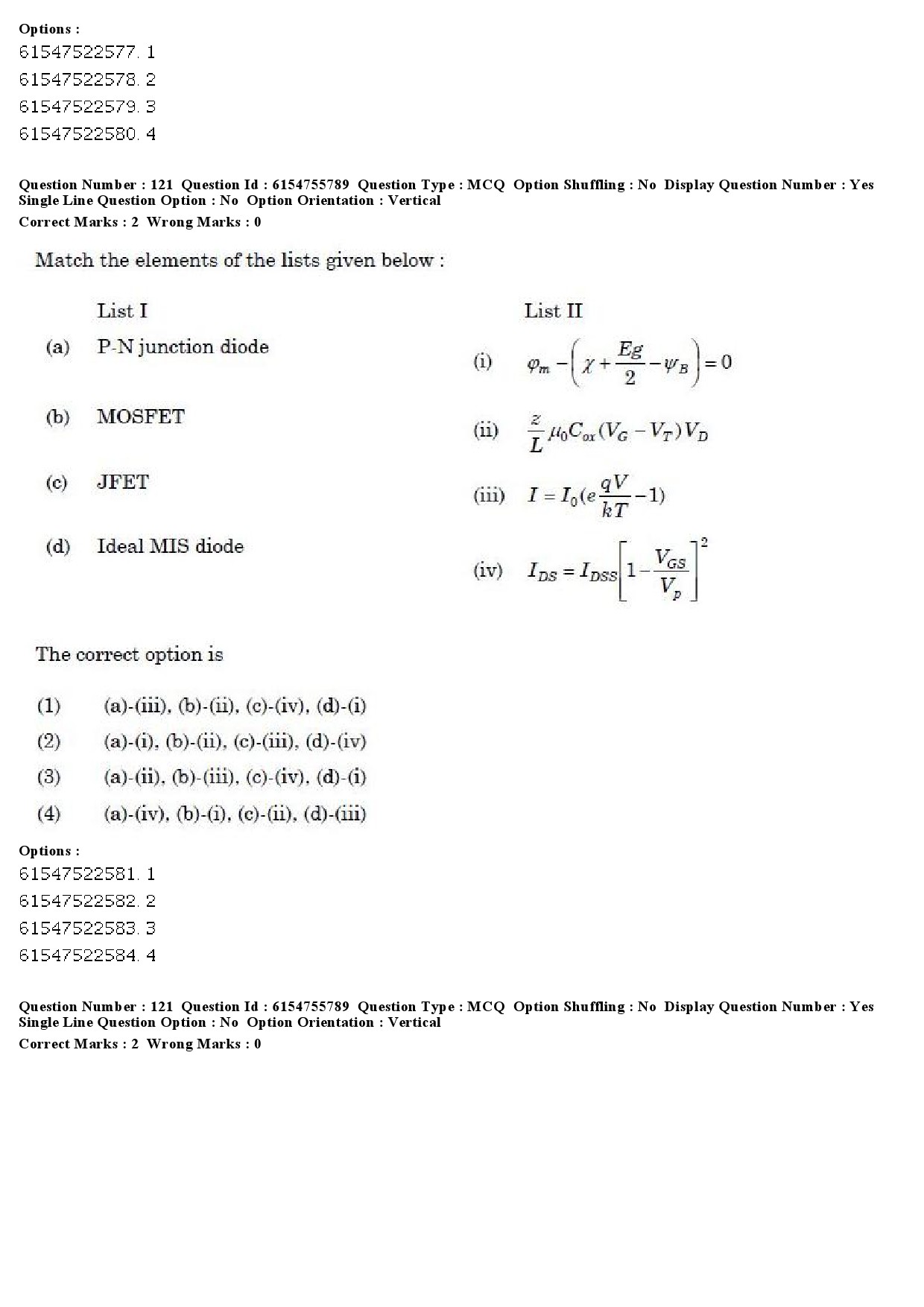 UGC NET Electronic Science Question Paper December 2019 122