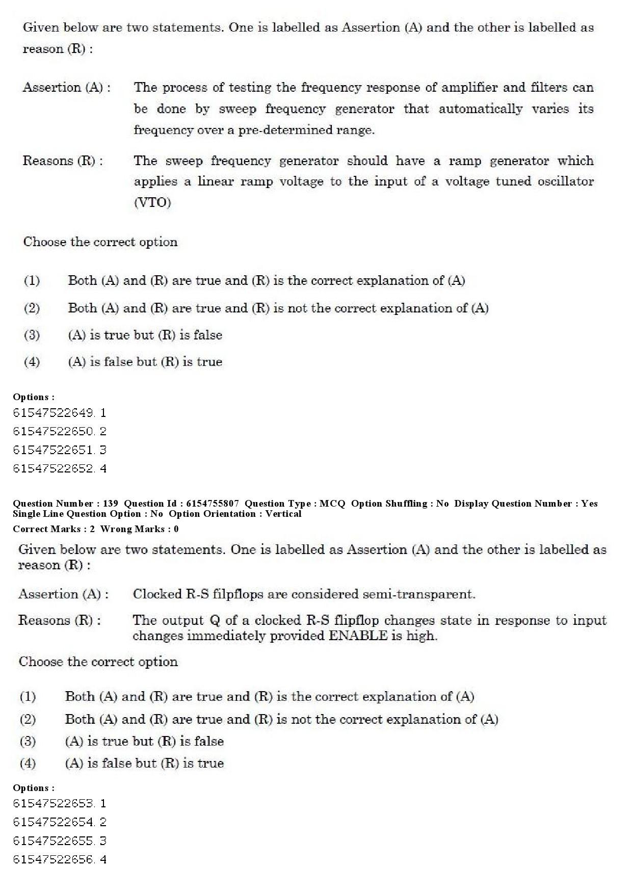 UGC NET Electronic Science Question Paper December 2019 151