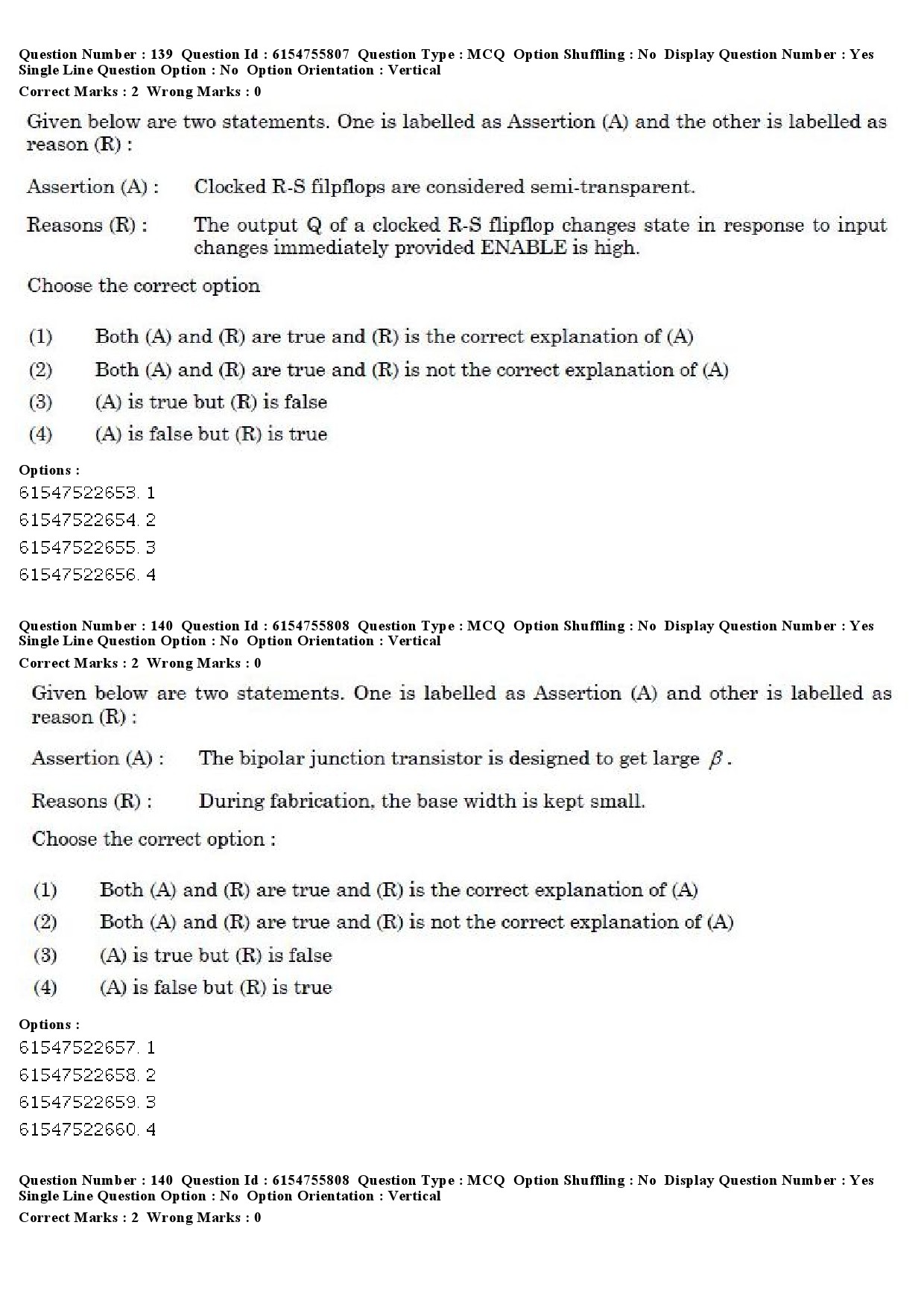 UGC NET Electronic Science Question Paper December 2019 152