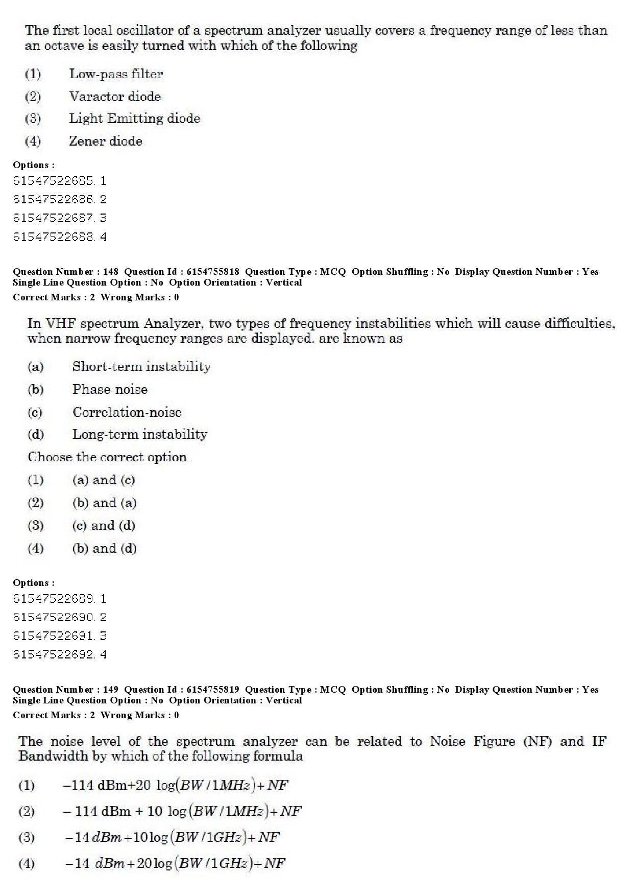 UGC NET Electronic Science Question Paper December 2019 158