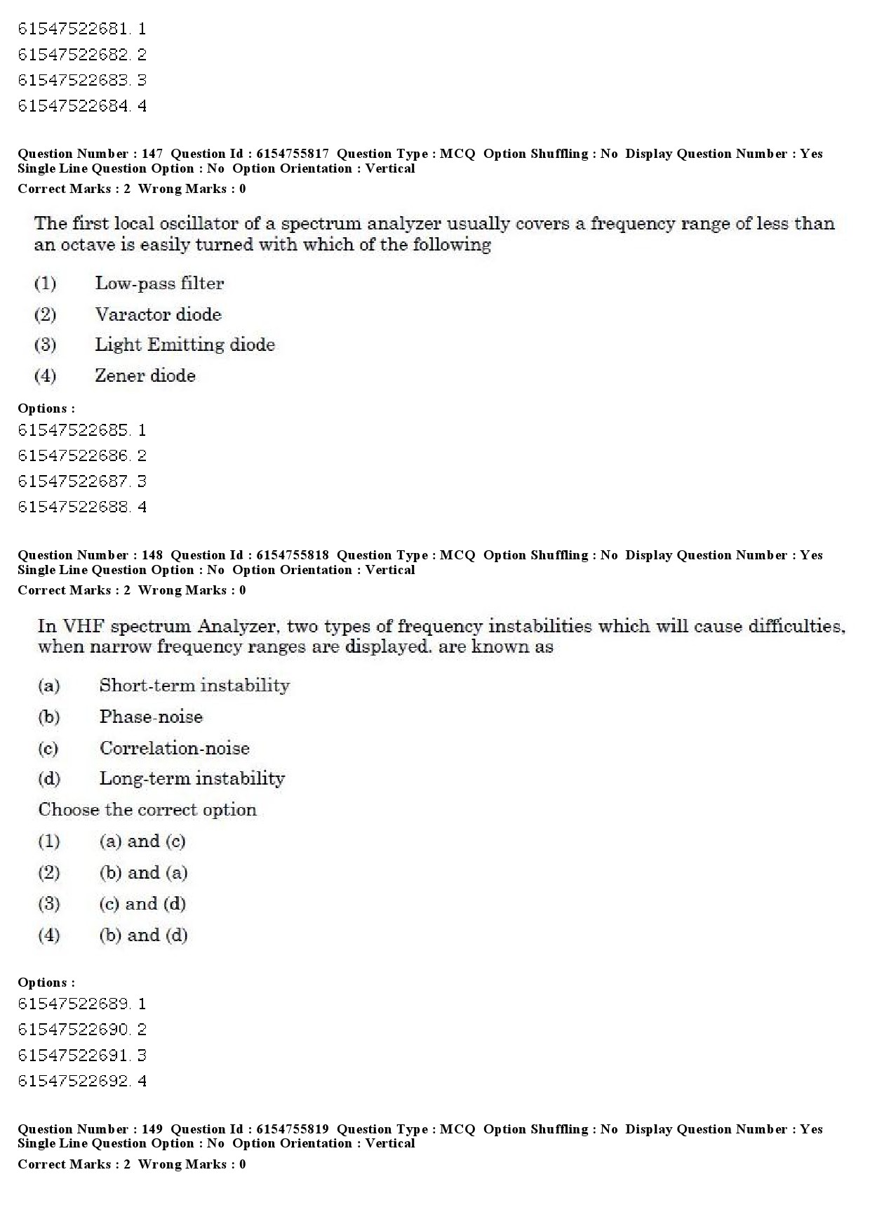 UGC NET Electronic Science Question Paper December 2019 160