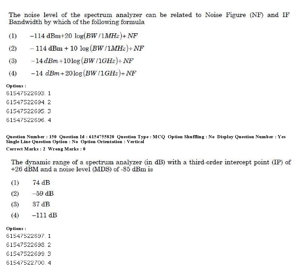 UGC NET Electronic Science Question Paper December 2019 161