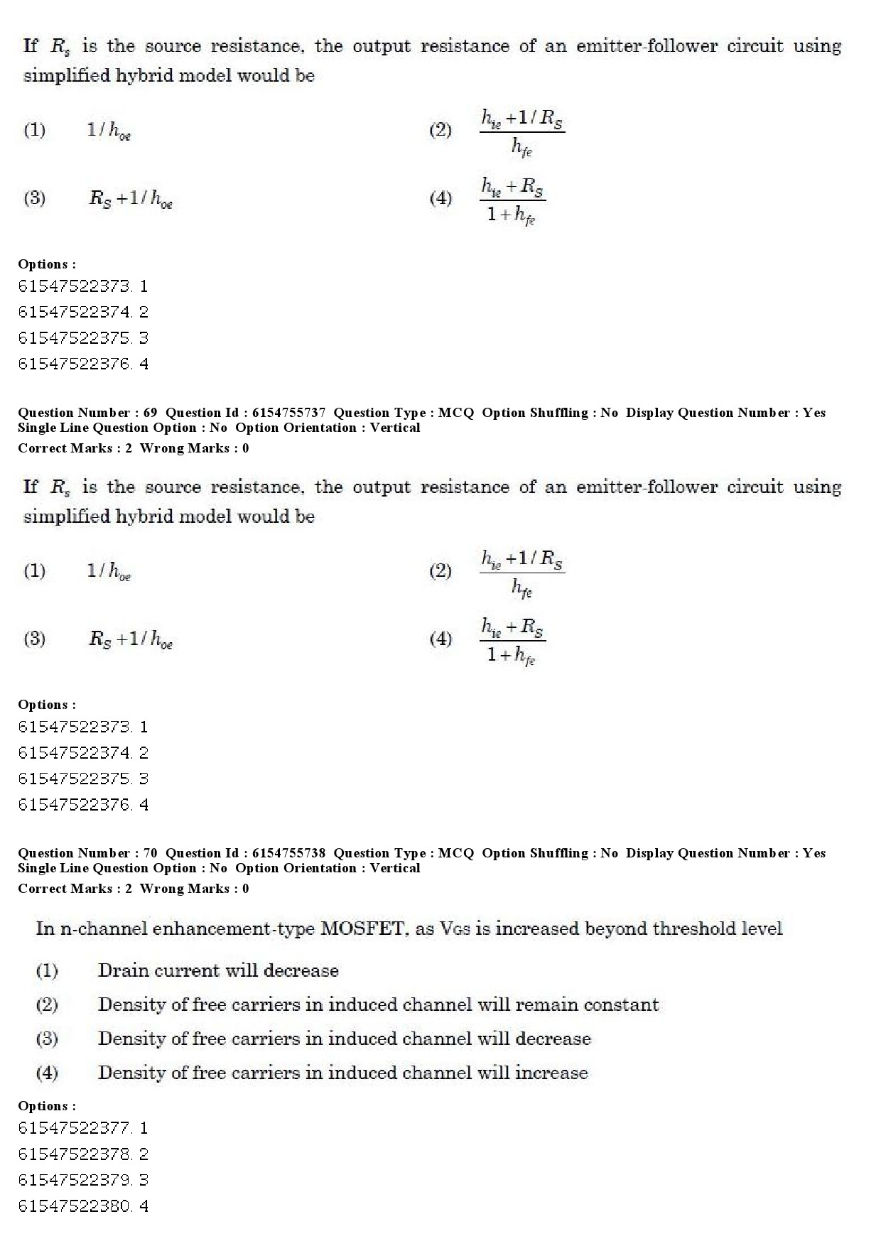 UGC NET Electronic Science Question Paper December 2019 61