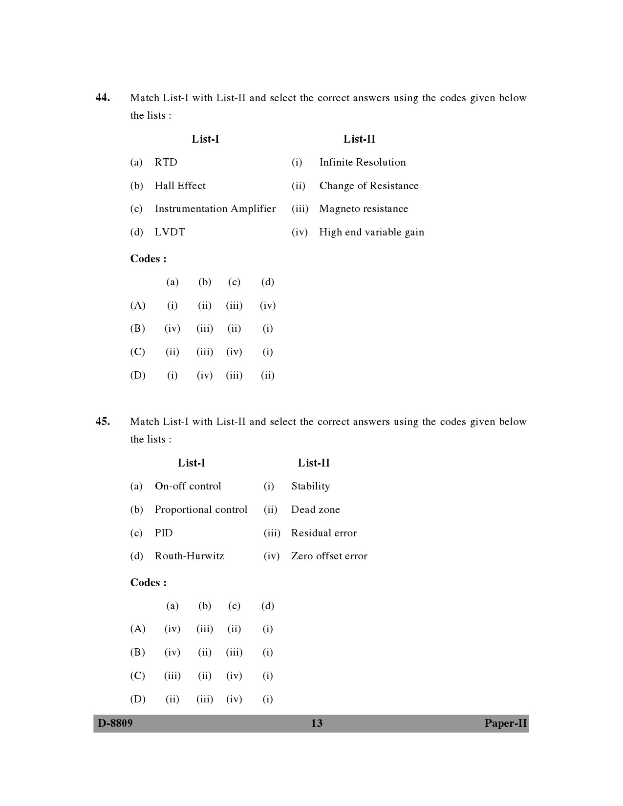 UGC NET Electronic Science Question Paper II December 2009 13