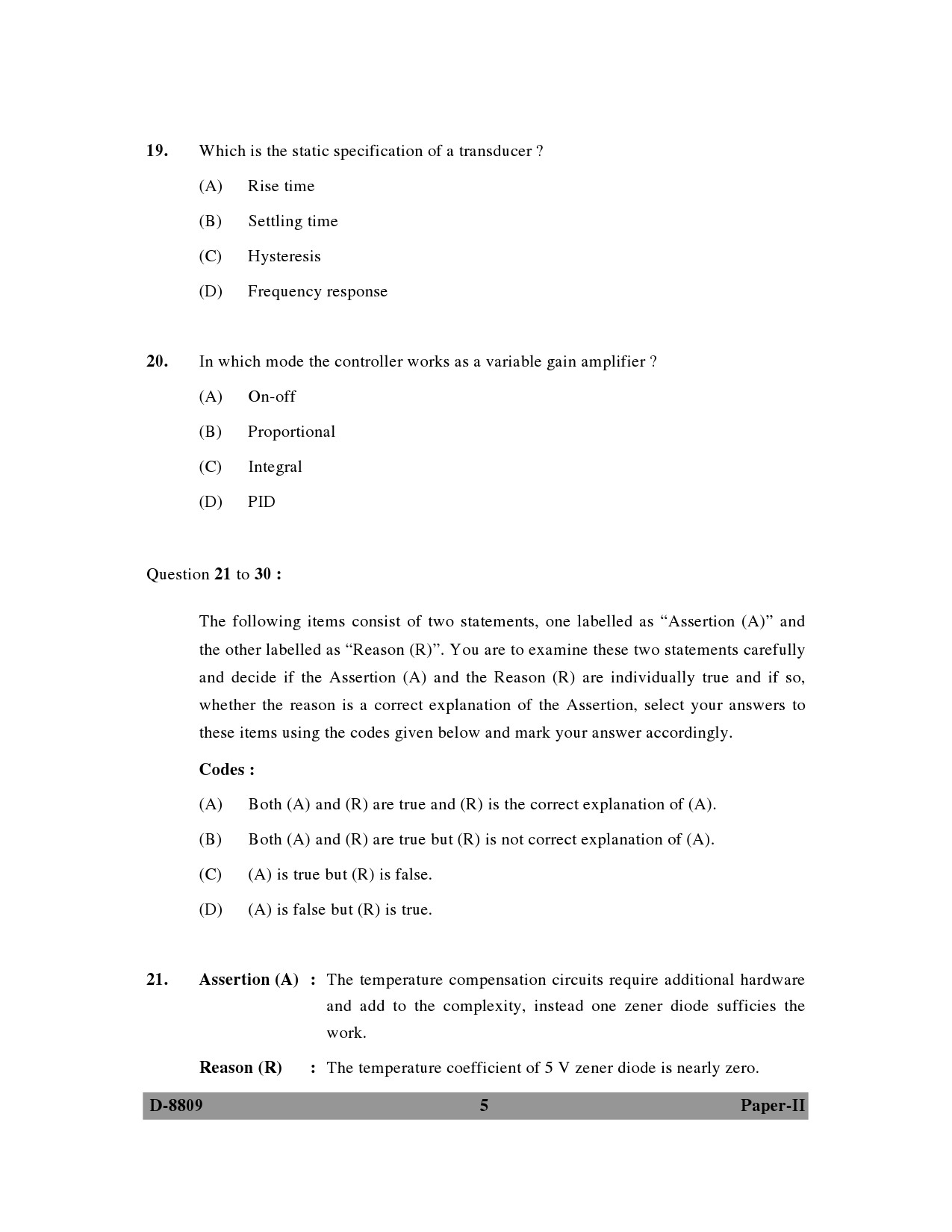 UGC NET Electronic Science Question Paper II December 2009 5