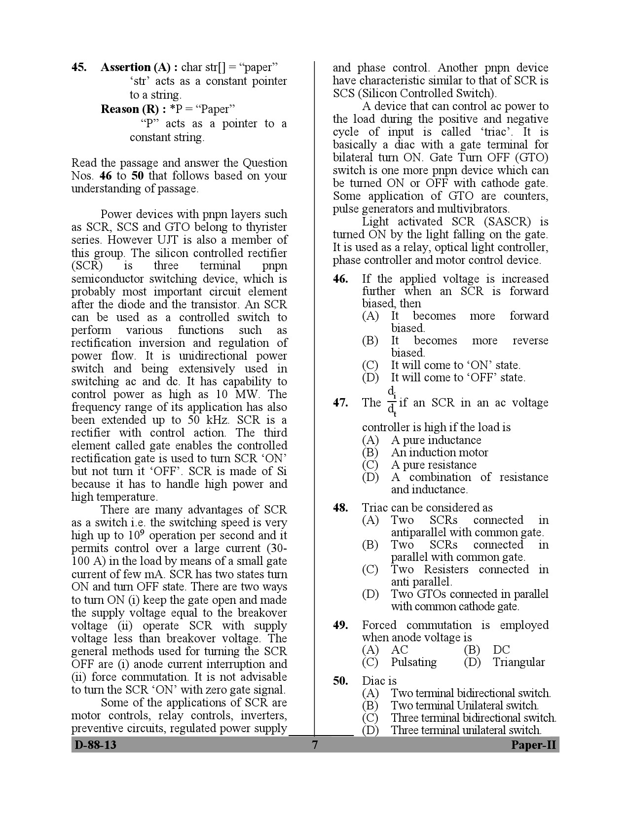 UGC NET Electronic Science Question Paper II December 2013 7