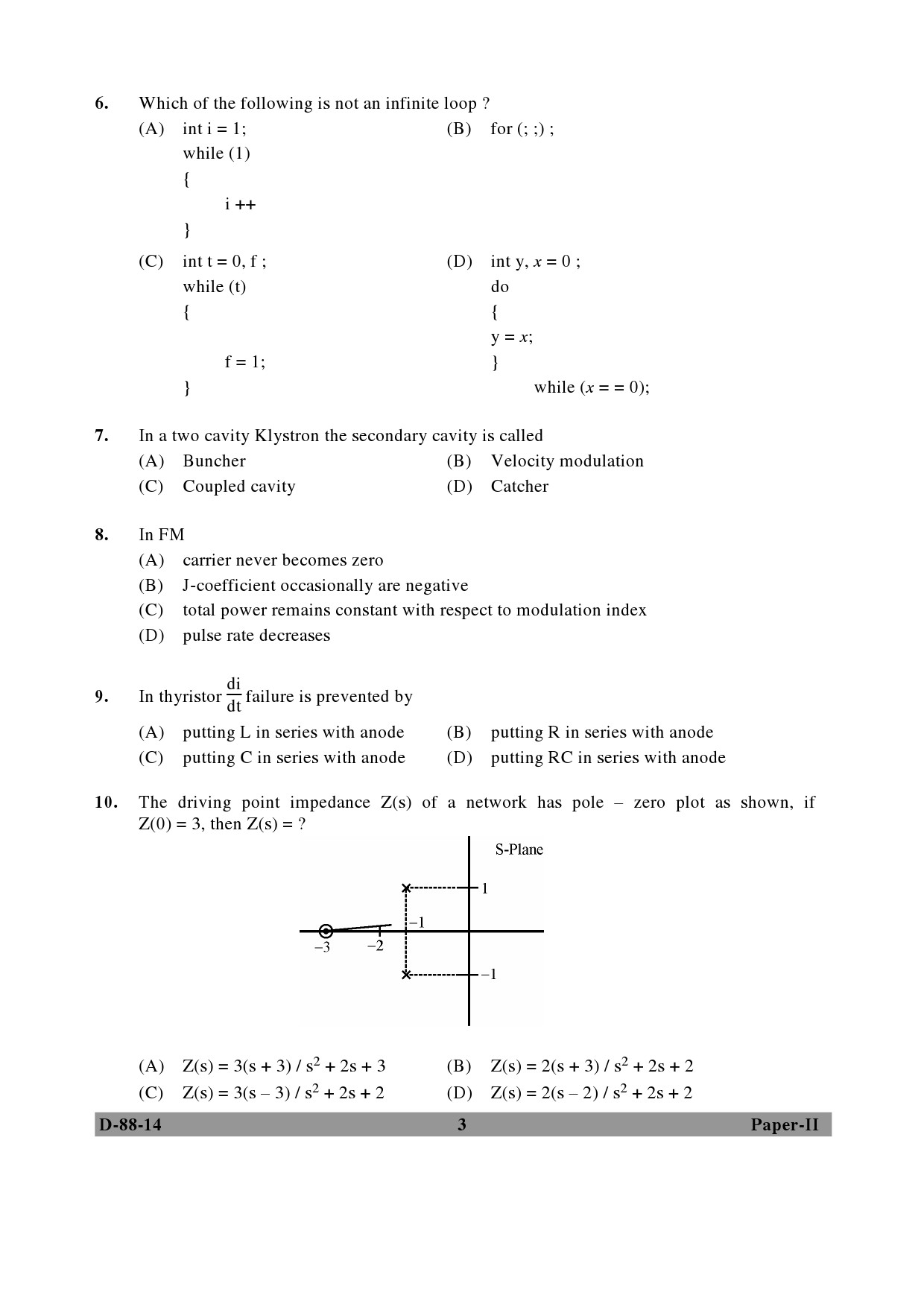 UGC NET Electronic Science Question Paper II December 2014 3