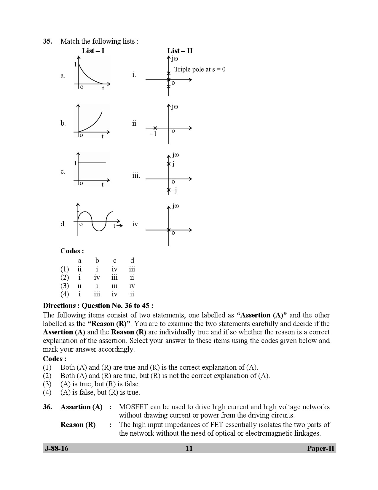 UGC NET Electronic Science Question Paper II July 2016 11