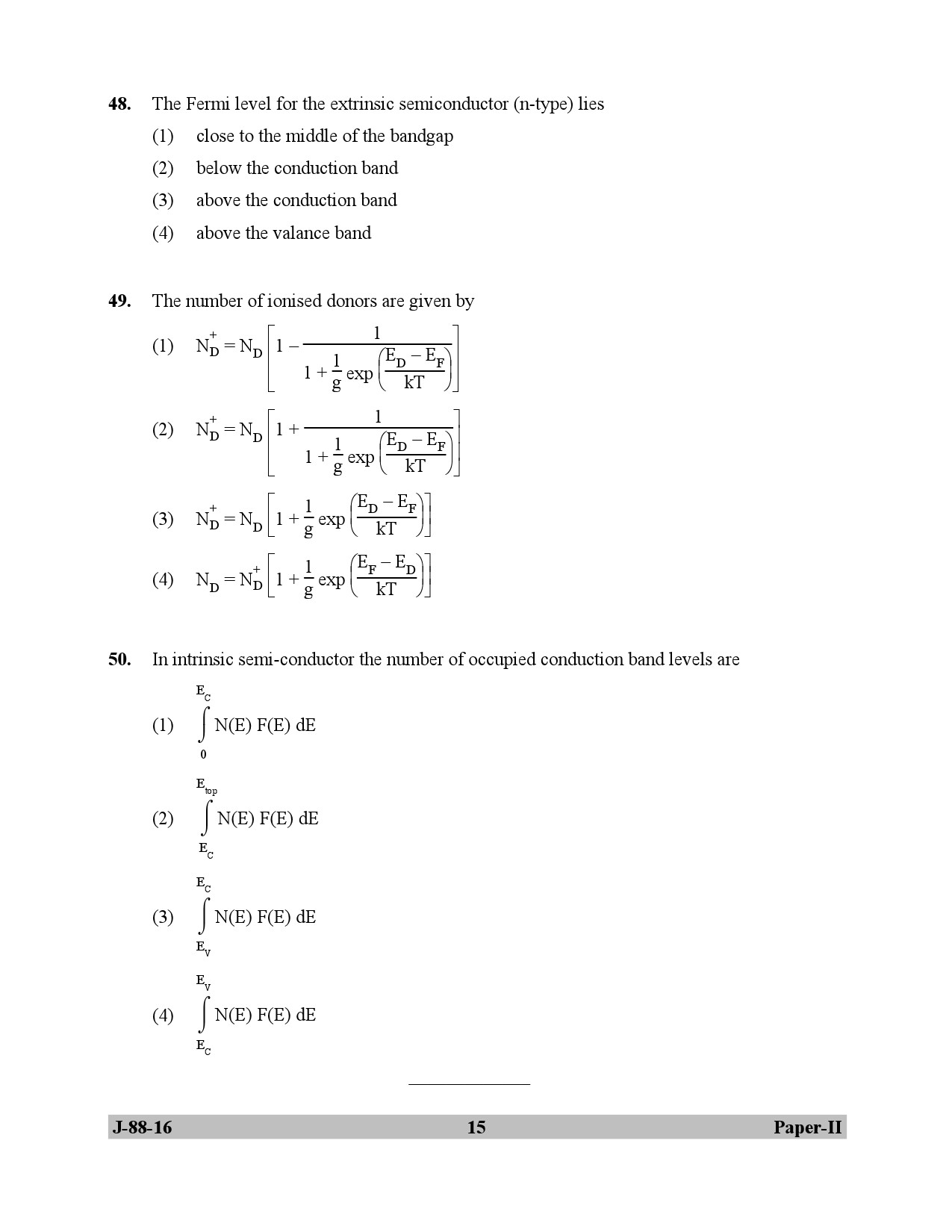 UGC NET Electronic Science Question Paper II July 2016 15