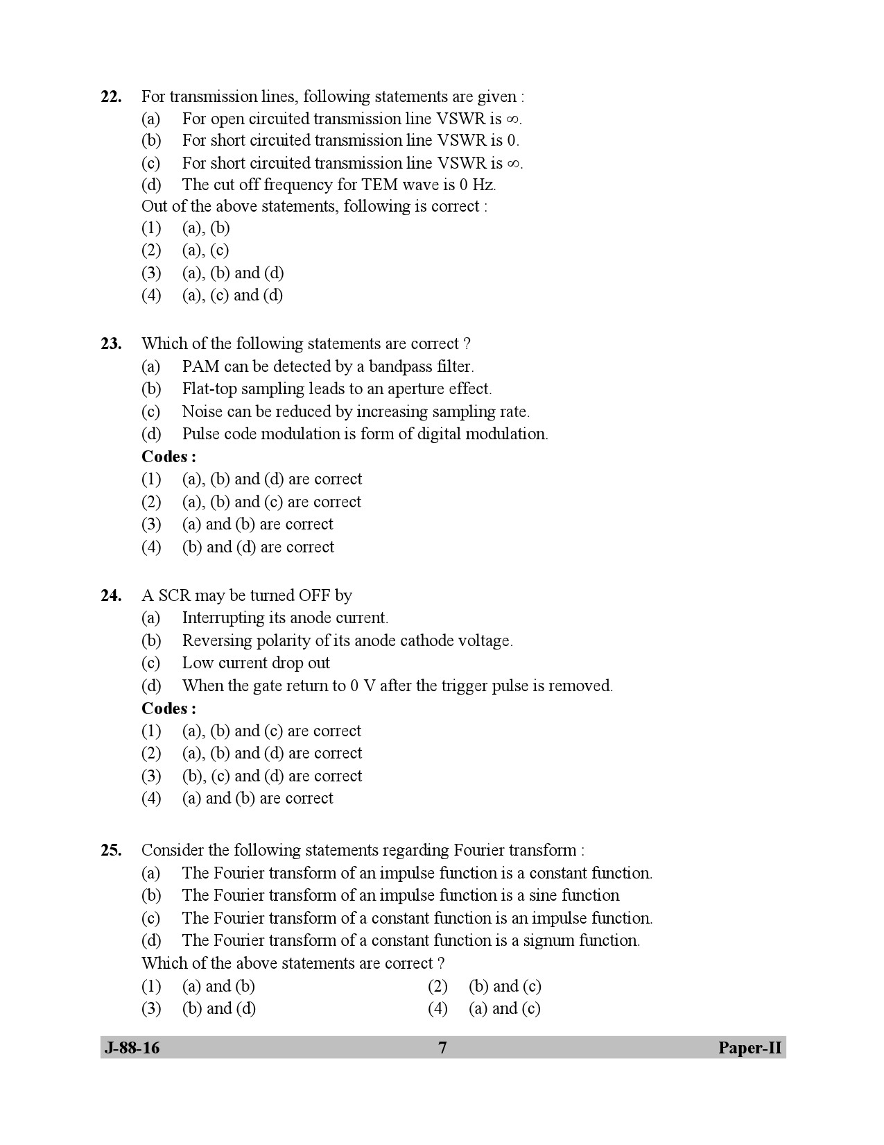 UGC NET Electronic Science Question Paper II July 2016 7