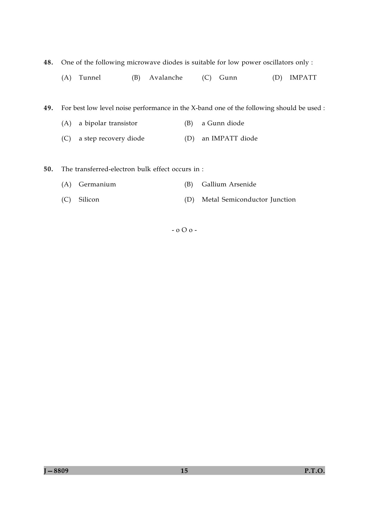 UGC NET Electronic Science Question Paper II June 2009 15