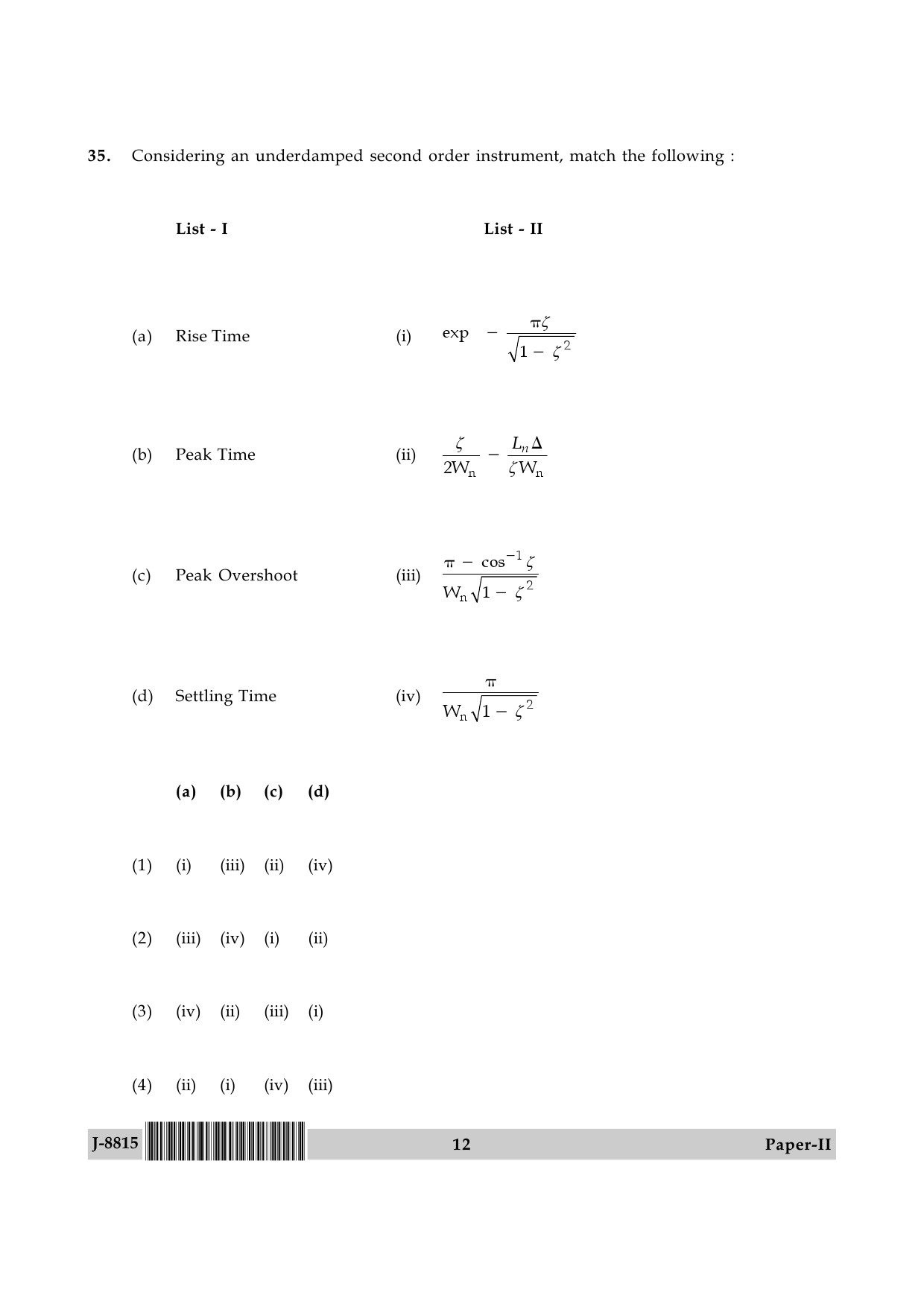 UGC NET Electronic Science Question Paper II June 2015 12