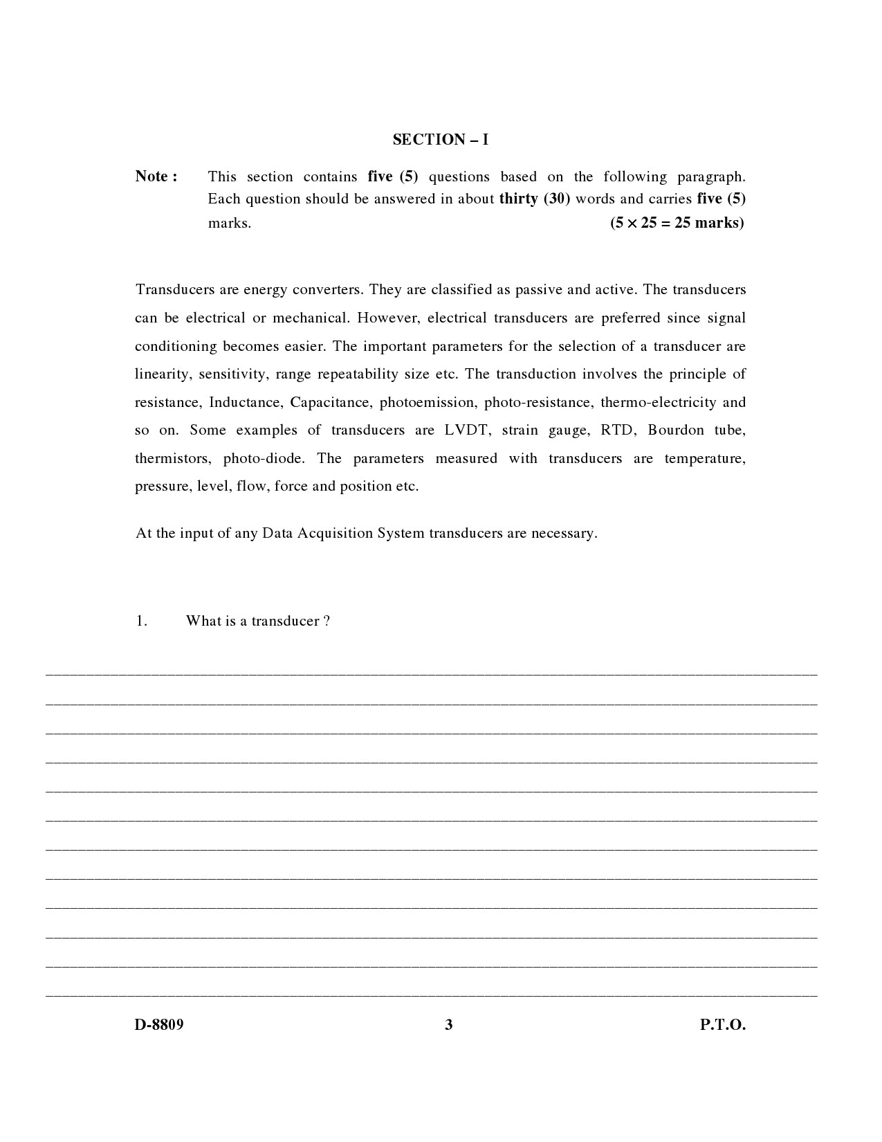 UGC NET Electronic Science Question Paper III December 2009 3