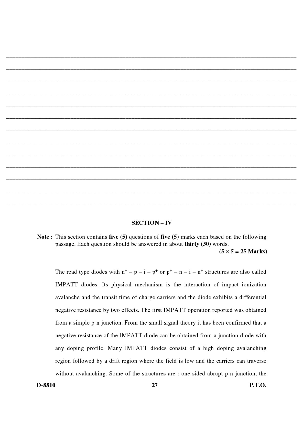 UGC NET Electronic Science Question Paper III December 2010 13