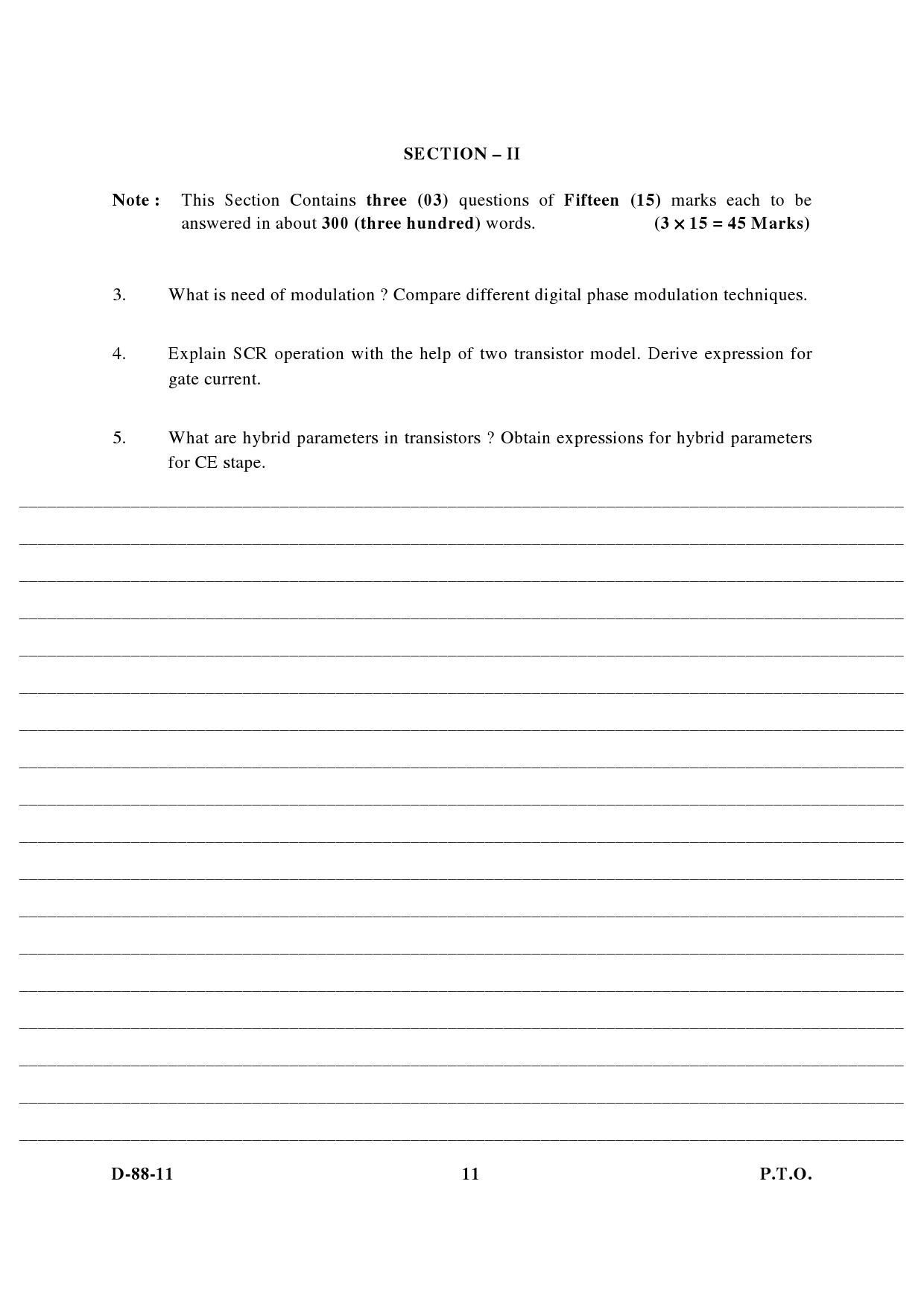 UGC NET Electronic Science Question Paper III December 2011 5