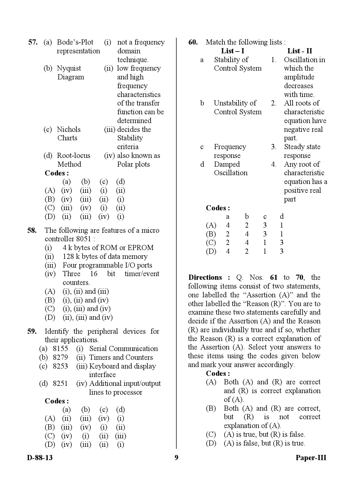 UGC NET Electronic Science Question Paper III December 2013 9