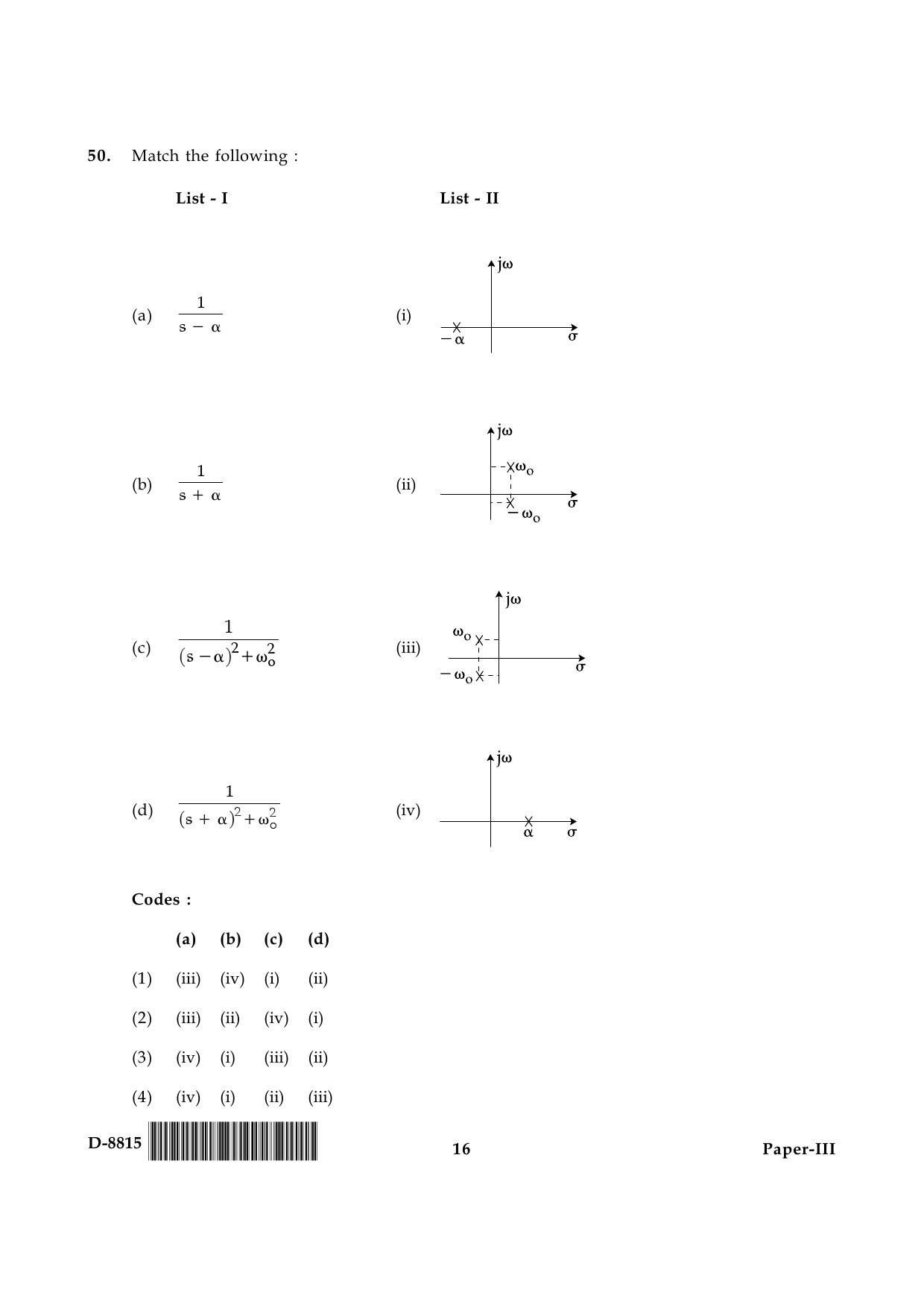 UGC NET Electronic Science Question Paper III December 2015 16