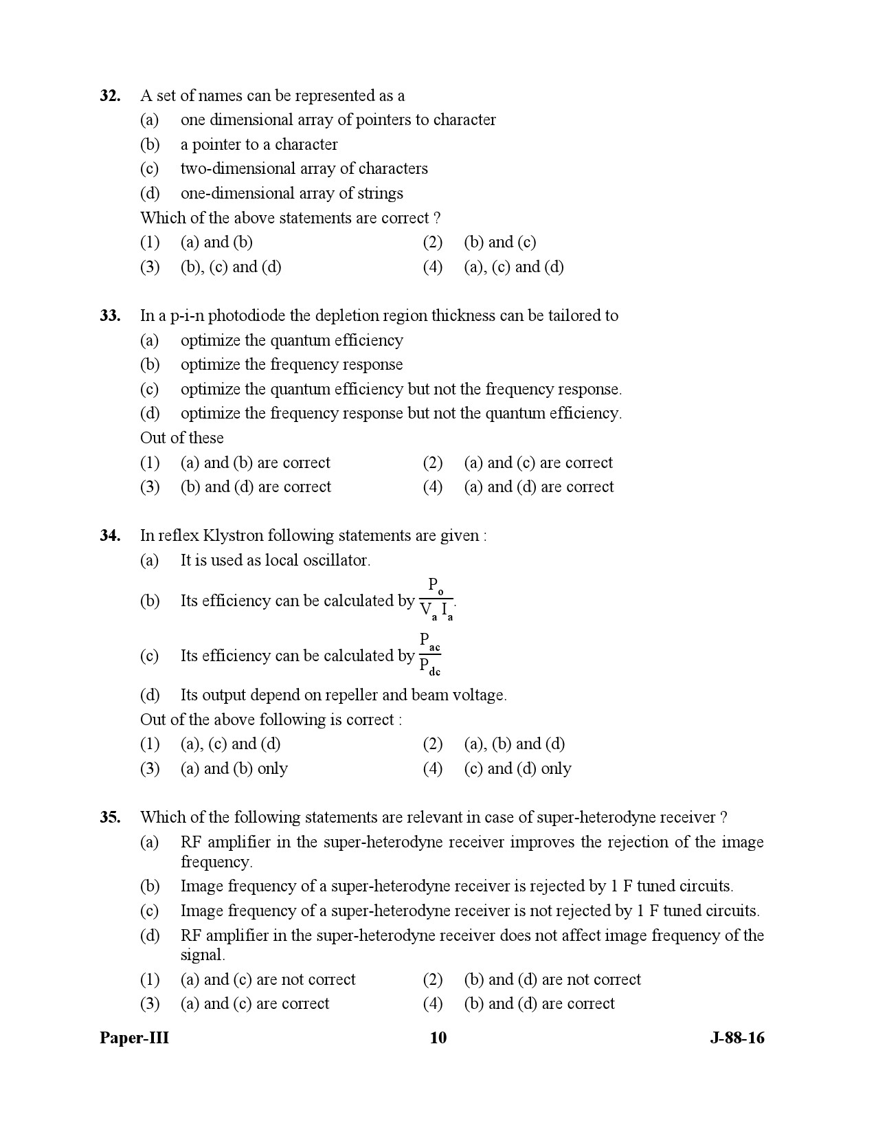 UGC NET Electronic Science Question Paper III July 2016 10