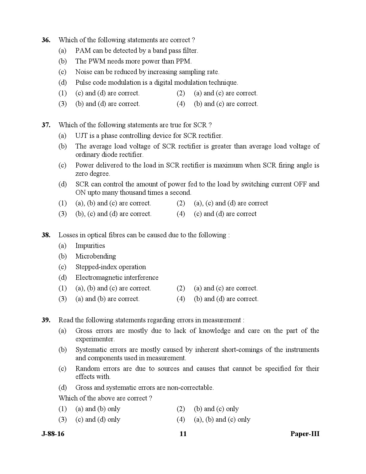 UGC NET Electronic Science Question Paper III July 2016 11