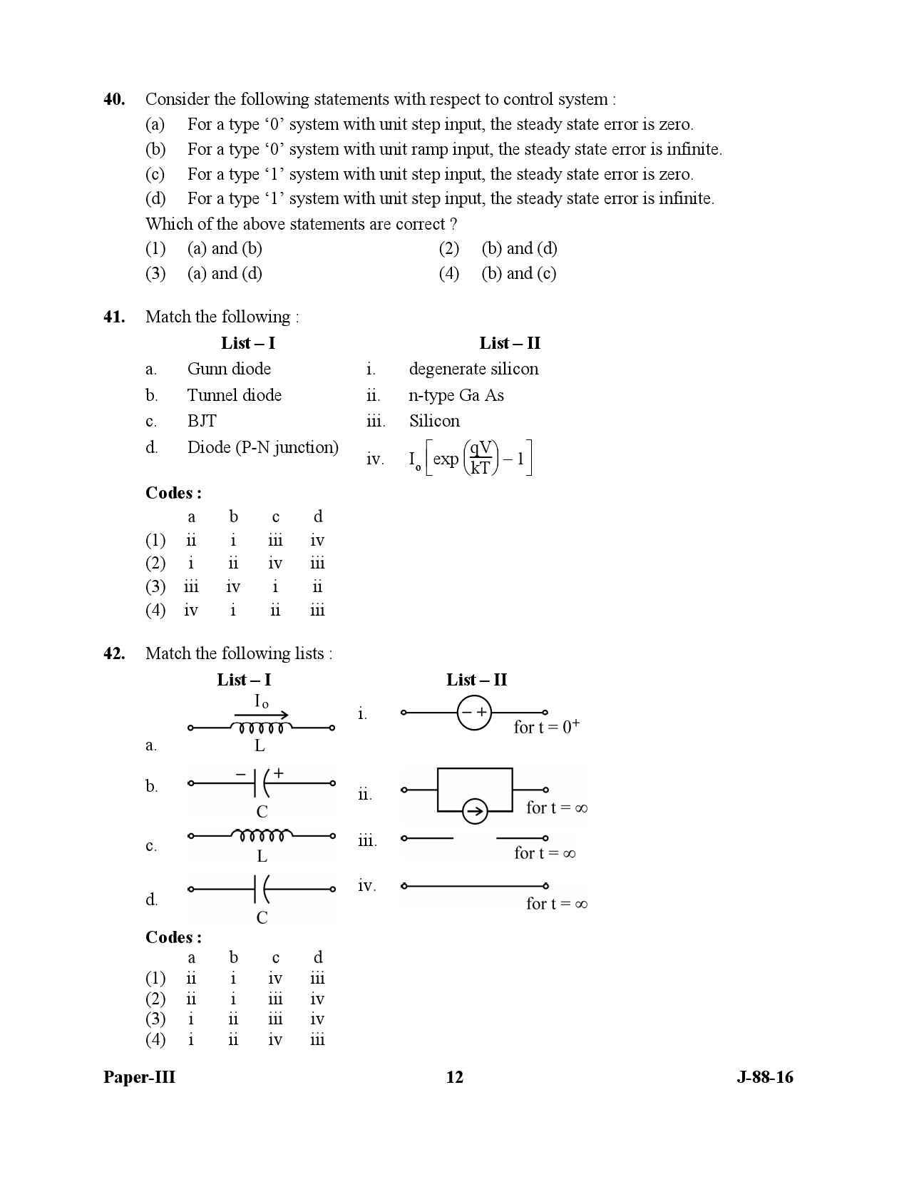 UGC NET Electronic Science Question Paper III July 2016 12