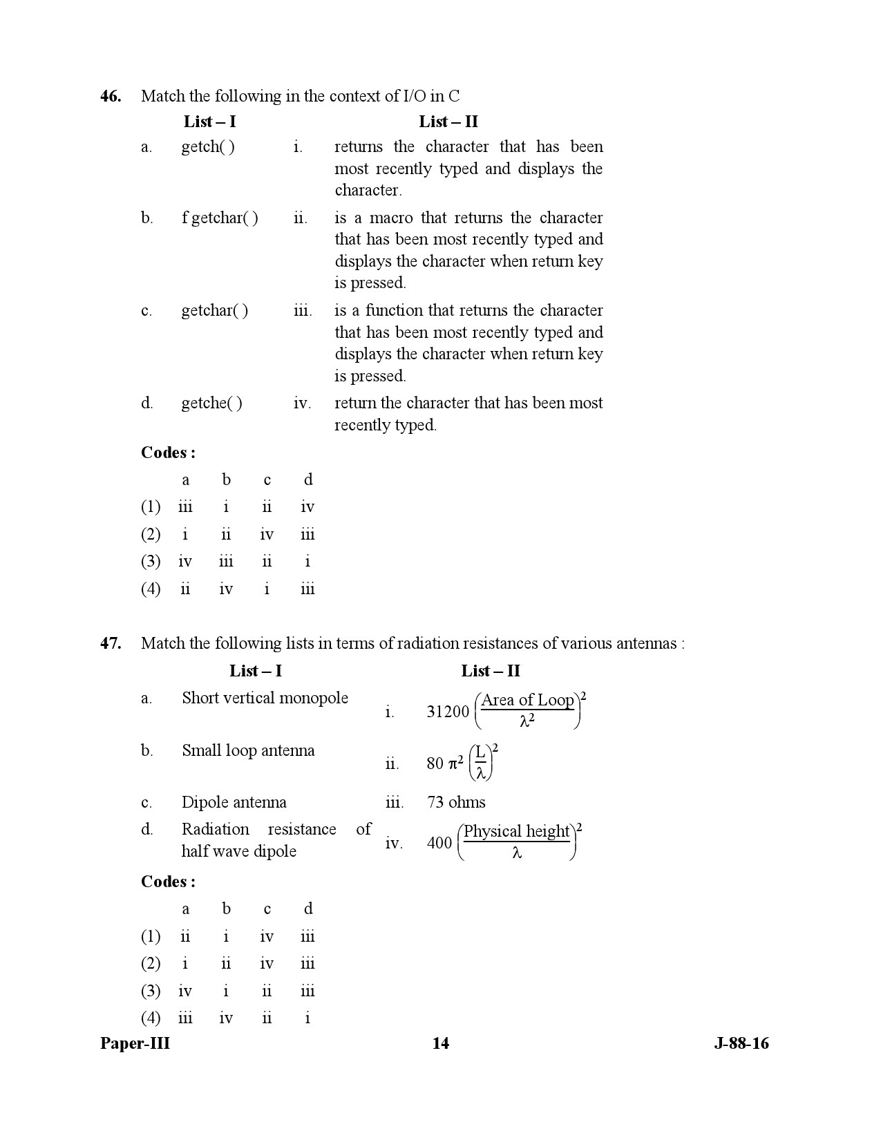 UGC NET Electronic Science Question Paper III July 2016 14