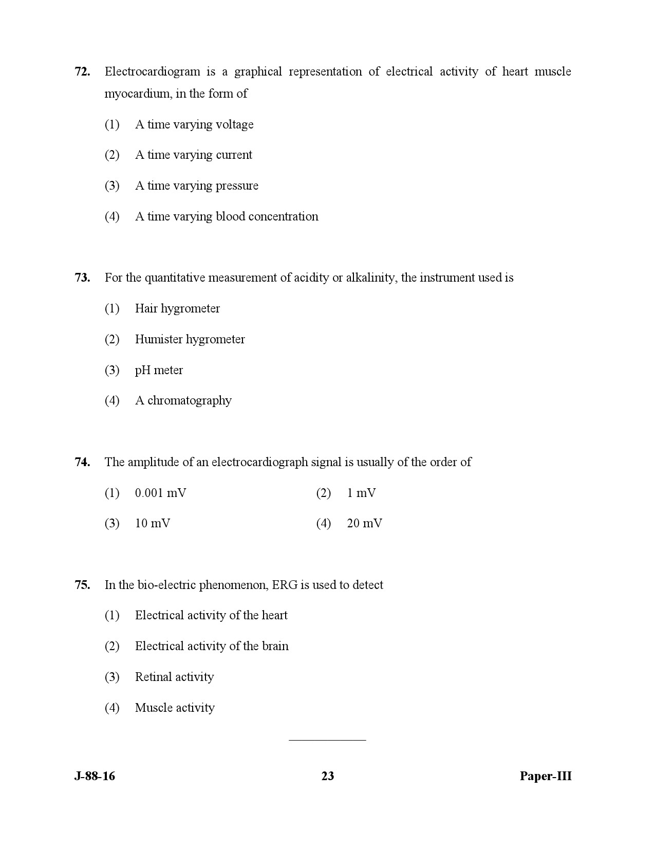 UGC NET Electronic Science Question Paper III July 2016 23