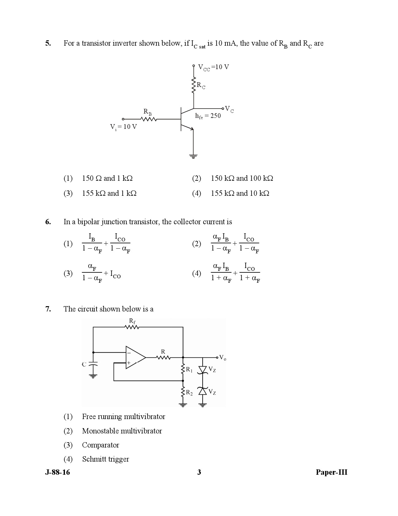 UGC NET Electronic Science Question Paper III July 2016 3