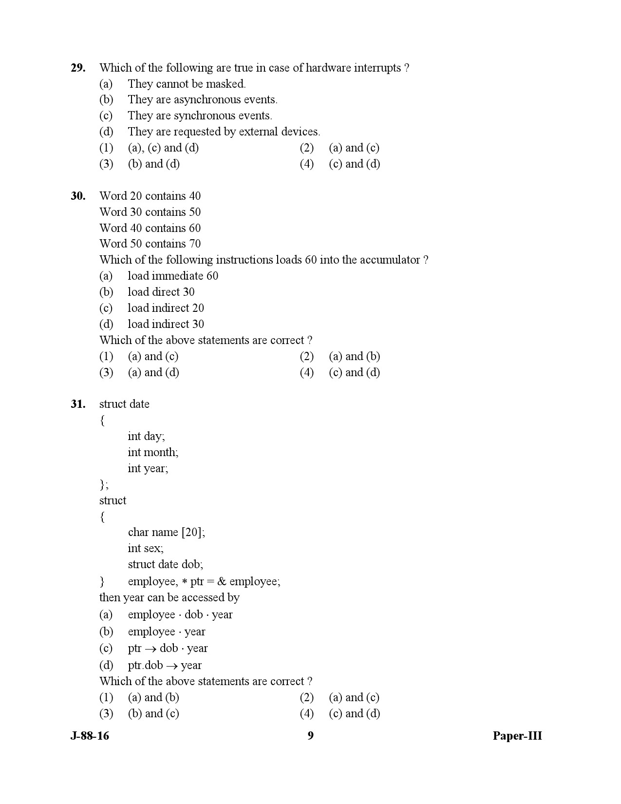 UGC NET Electronic Science Question Paper III July 2016 9