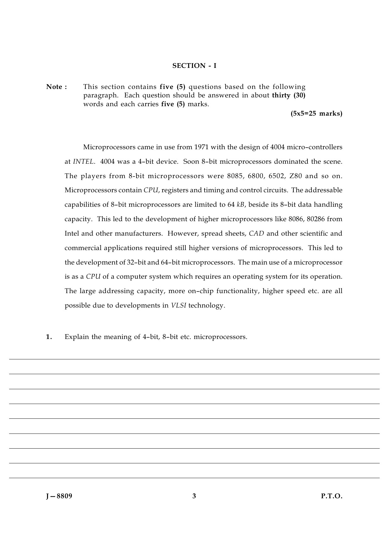 UGC NET Electronic Science Question Paper III June 2009 3