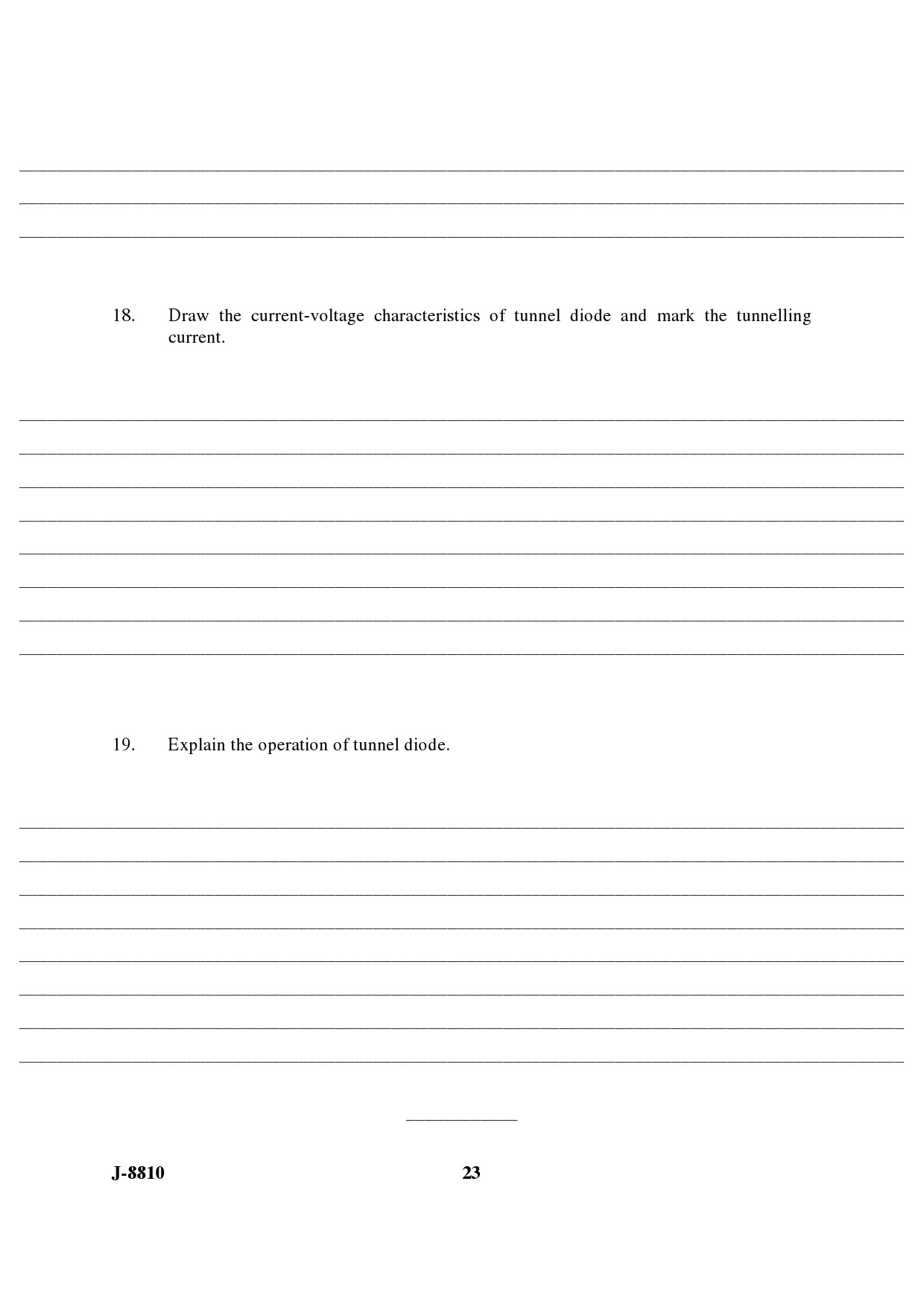 UGC NET Electronic Science Question Paper III June 2010 12