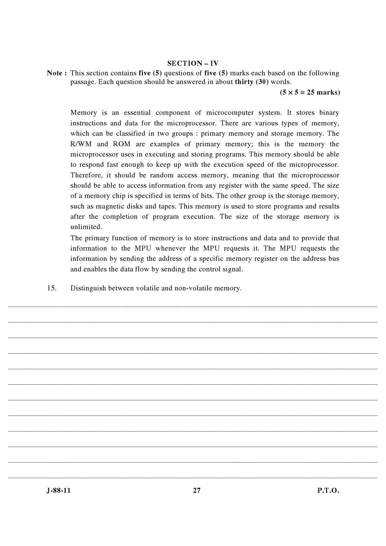 UGC NET Electronic Science Question Paper III June 2011 13