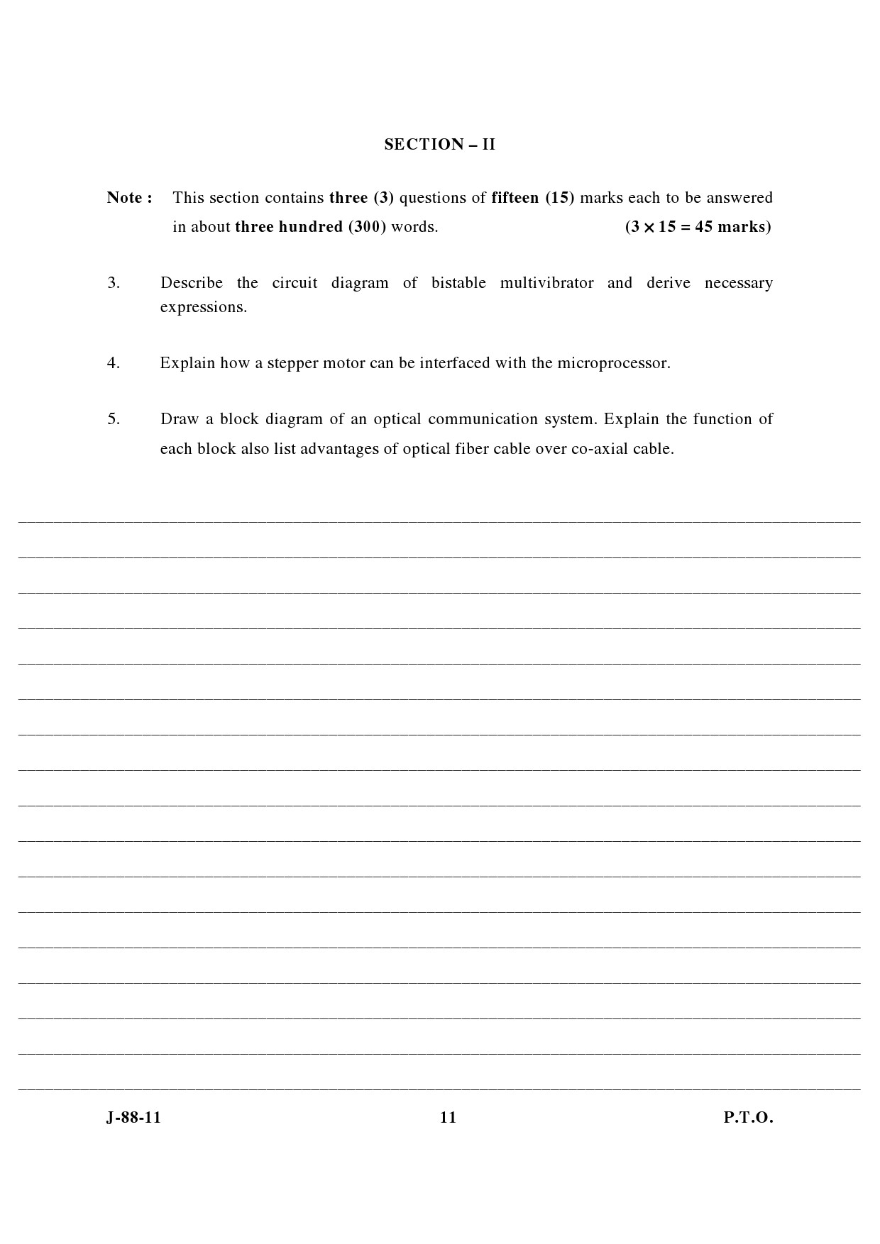 UGC NET Electronic Science Question Paper III June 2011 5