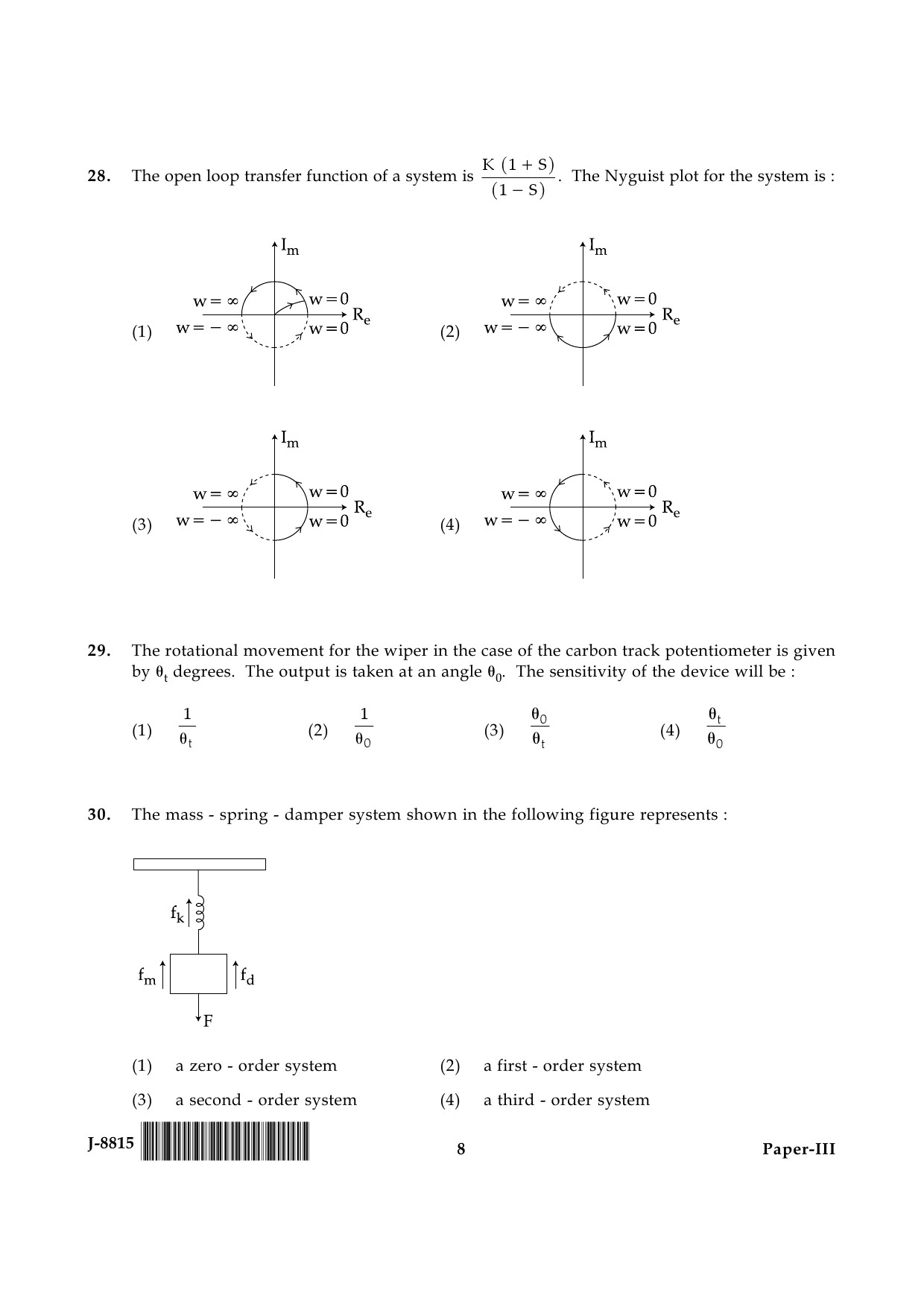 UGC NET Electronic Science Question Paper III June 2015 8