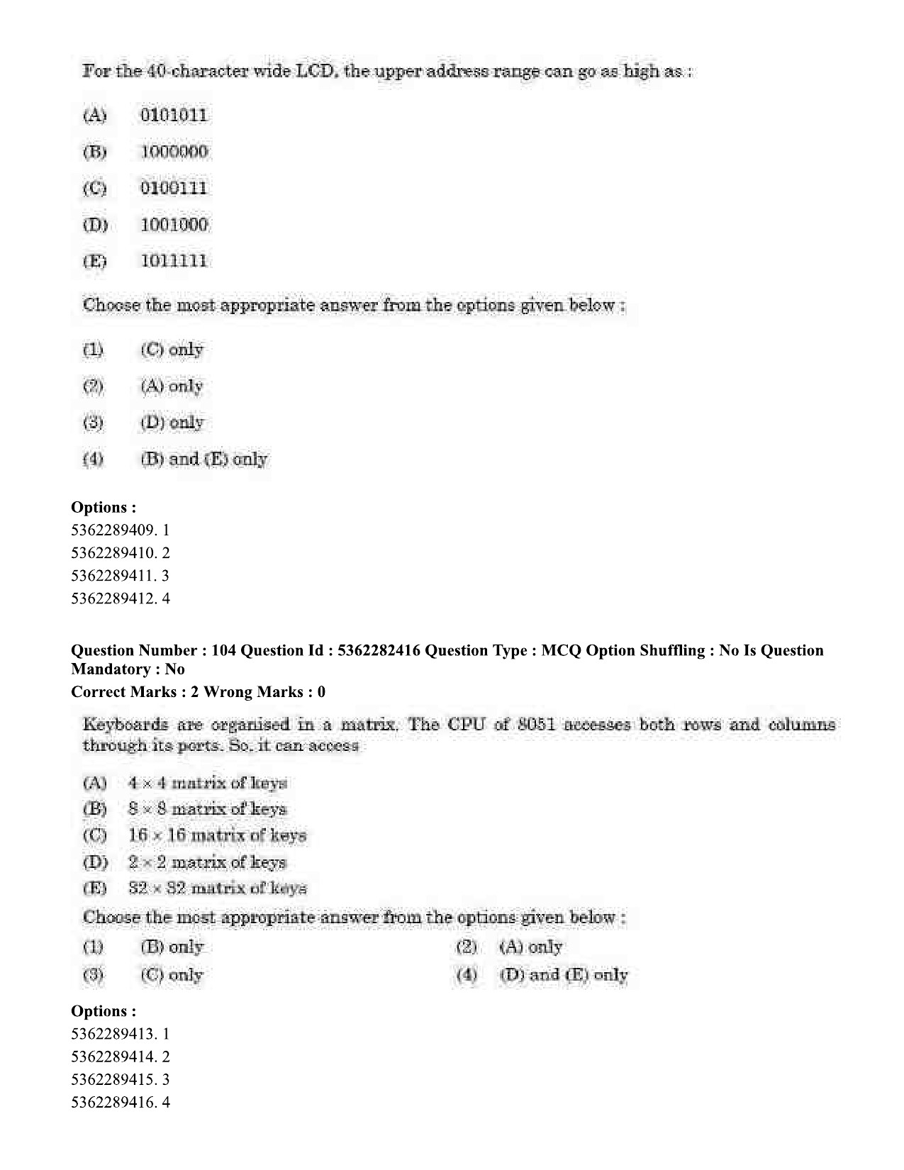 UGC NET Electronic Science Question Paper September 2020 105