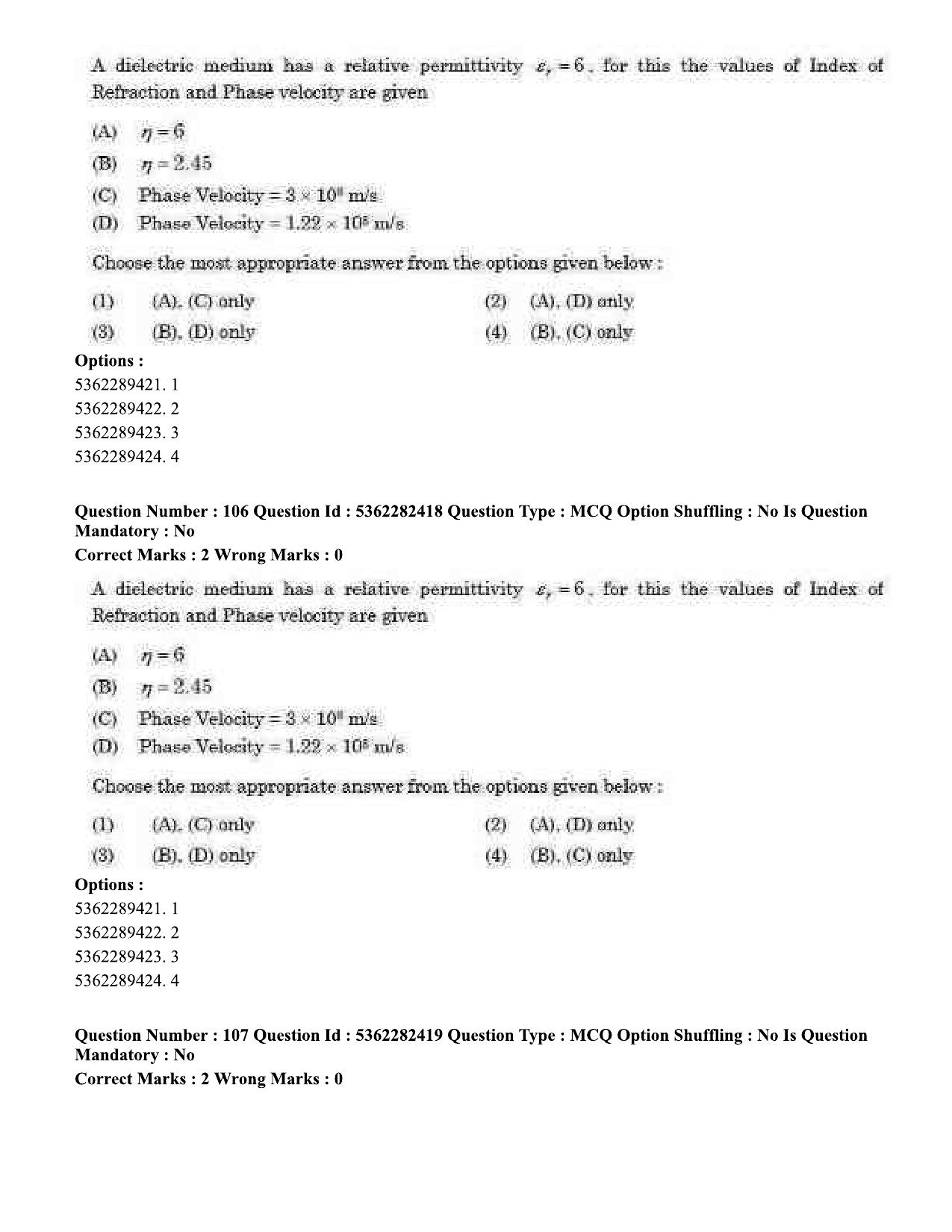 UGC NET Electronic Science Question Paper September 2020 109