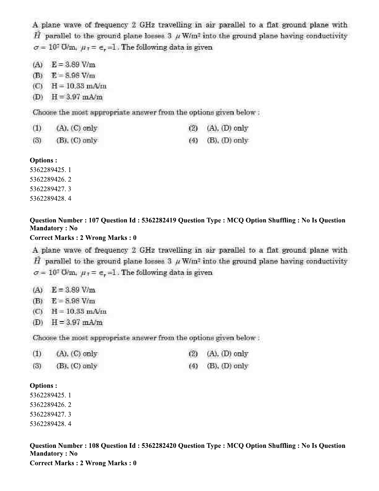 UGC NET Electronic Science Question Paper September 2020 110